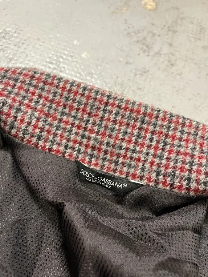 Dolce & Gabbana 2000s Dolce & Gabbana Harrington Red & Grey Bomber Jacket Size US M / EU 48-50 / 2 - 9 Thumbnail
