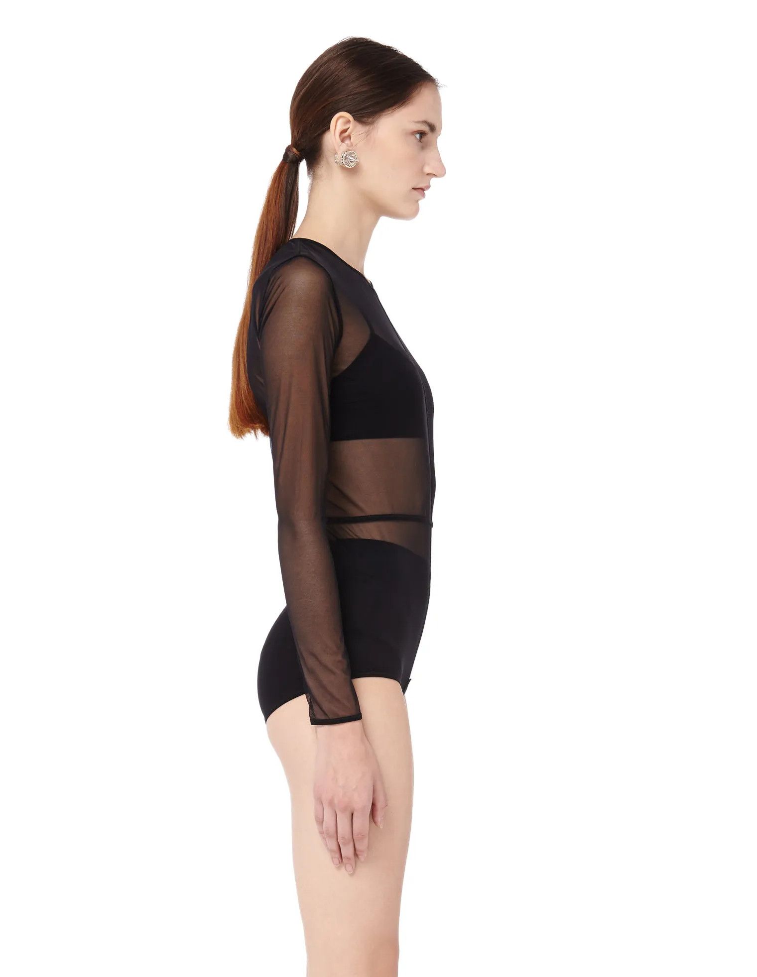 Ann Demeulemeester ANN DEMEULEMEESTER New Soft Tulle Bodysuit Size XS / US 0-2 / IT 36-38 - 6 Thumbnail