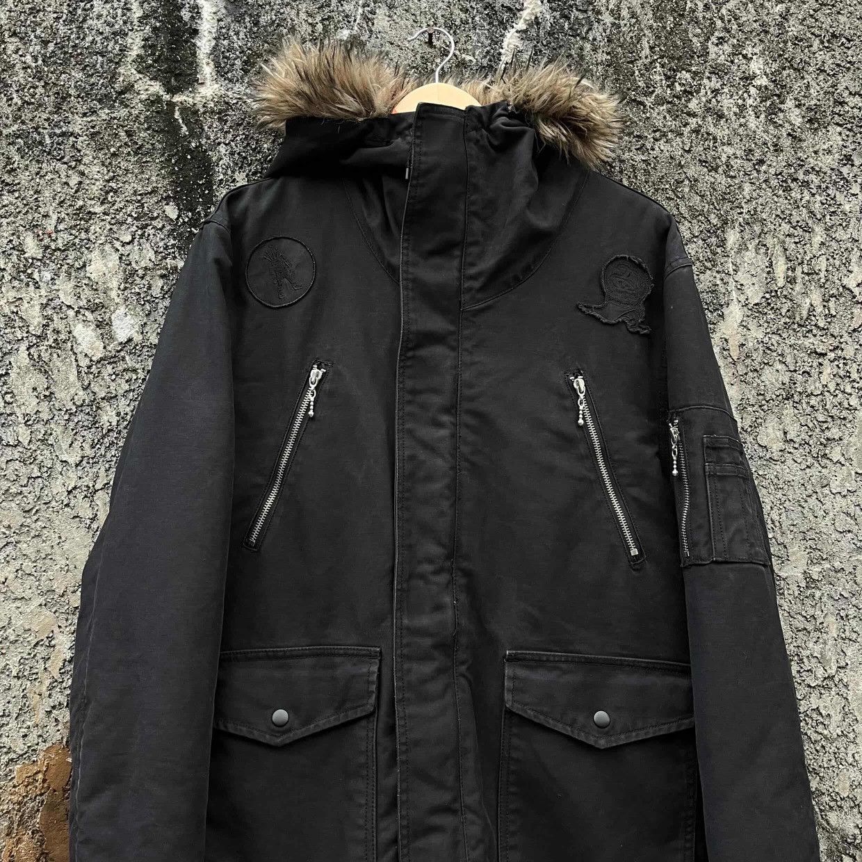 Stussy 00s Stussy Kostas Battle Axes N-3B ParkaJacket Quilted Lined Size US L / EU 52-54 / 3 - 5 Thumbnail