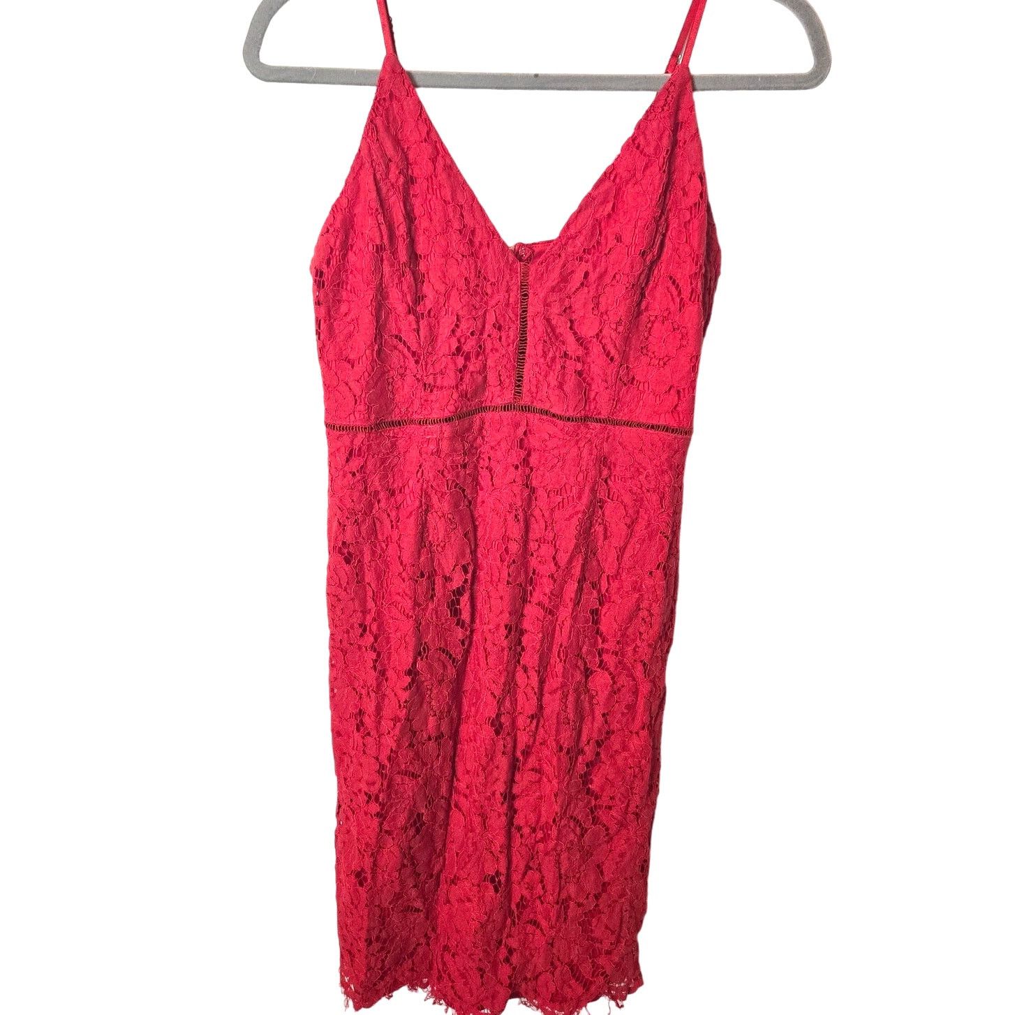 ASTR The Label Astr the Label Red Lace Bodycon Dress Size Medium