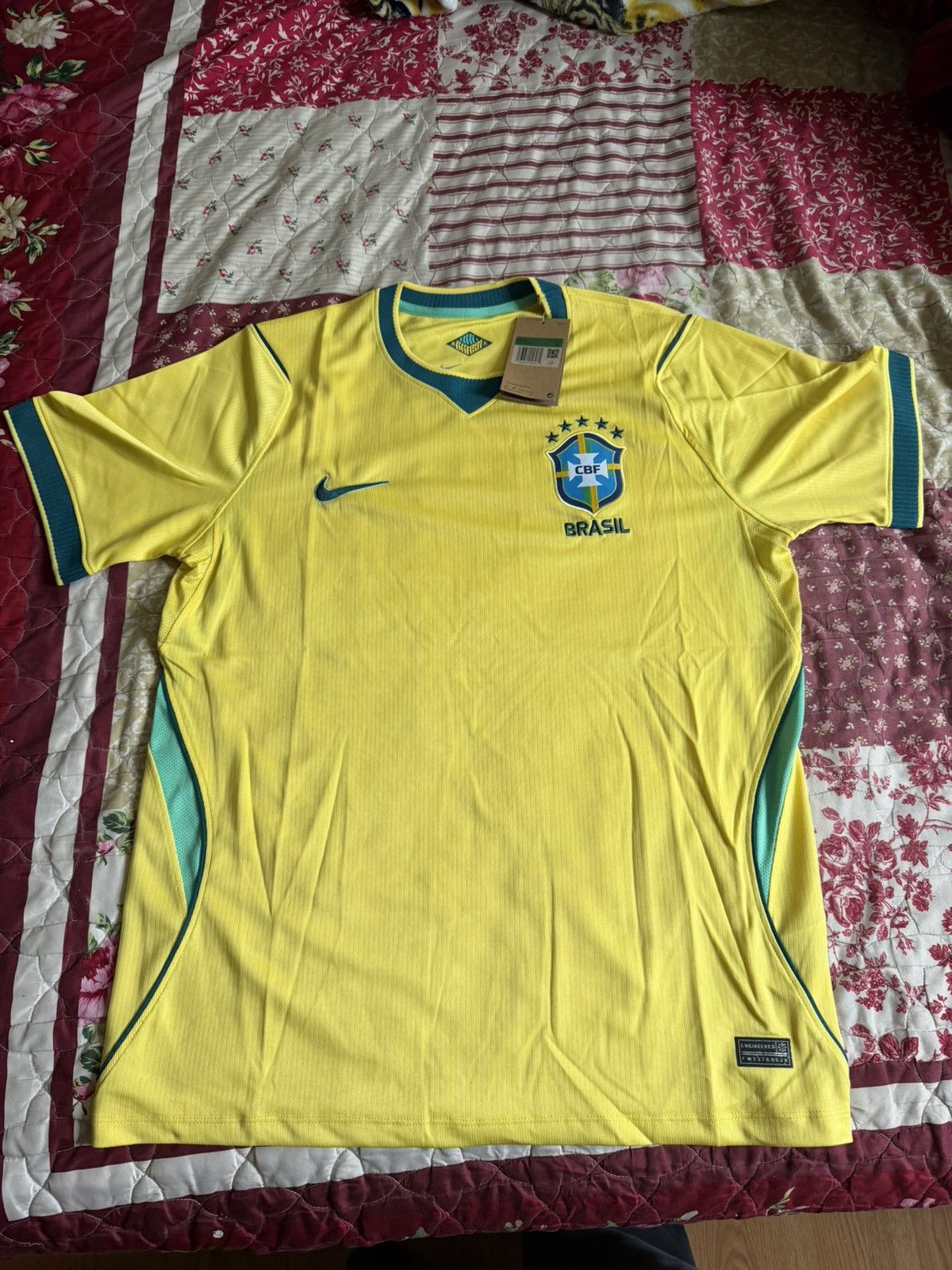 Nike Nike Brazil Jersey Size US XL / EU 56 / 4 - 1 Thumbnail