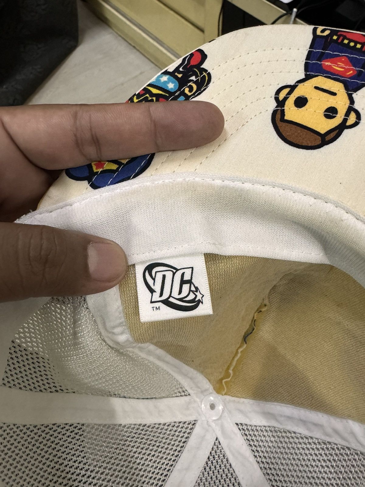 Bape × DC Comics Bathing Ape DC Comic Superhero Trucker Snapback Size ONE SIZE - 6 Thumbnail