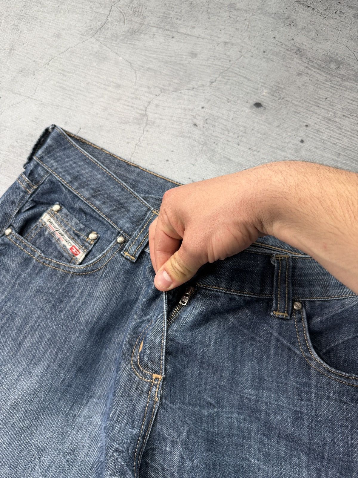 Diesel Vintage 90’s Diesel Jeans Avantgarde Pocket Designer Japanes Size US 34 / EU 50 - 7 Thumbnail