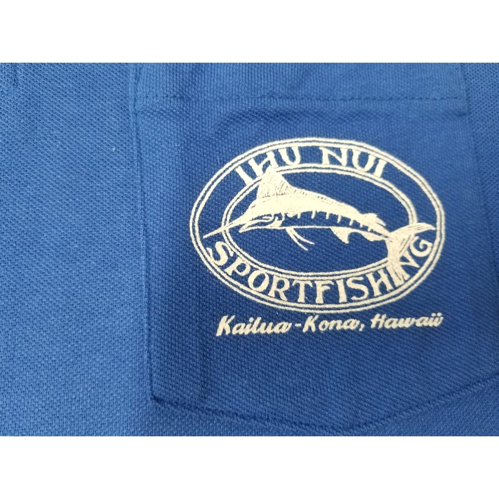 Vintage VTG Crystal Springs Polo Shirt Mens 2XL Blue Polo Shirt Golf Walking Fish Kona Hawaii IHU Nui Sportfishing USA Unsure? Size US XXL / EU 58 / 5 - 3 Thumbnail