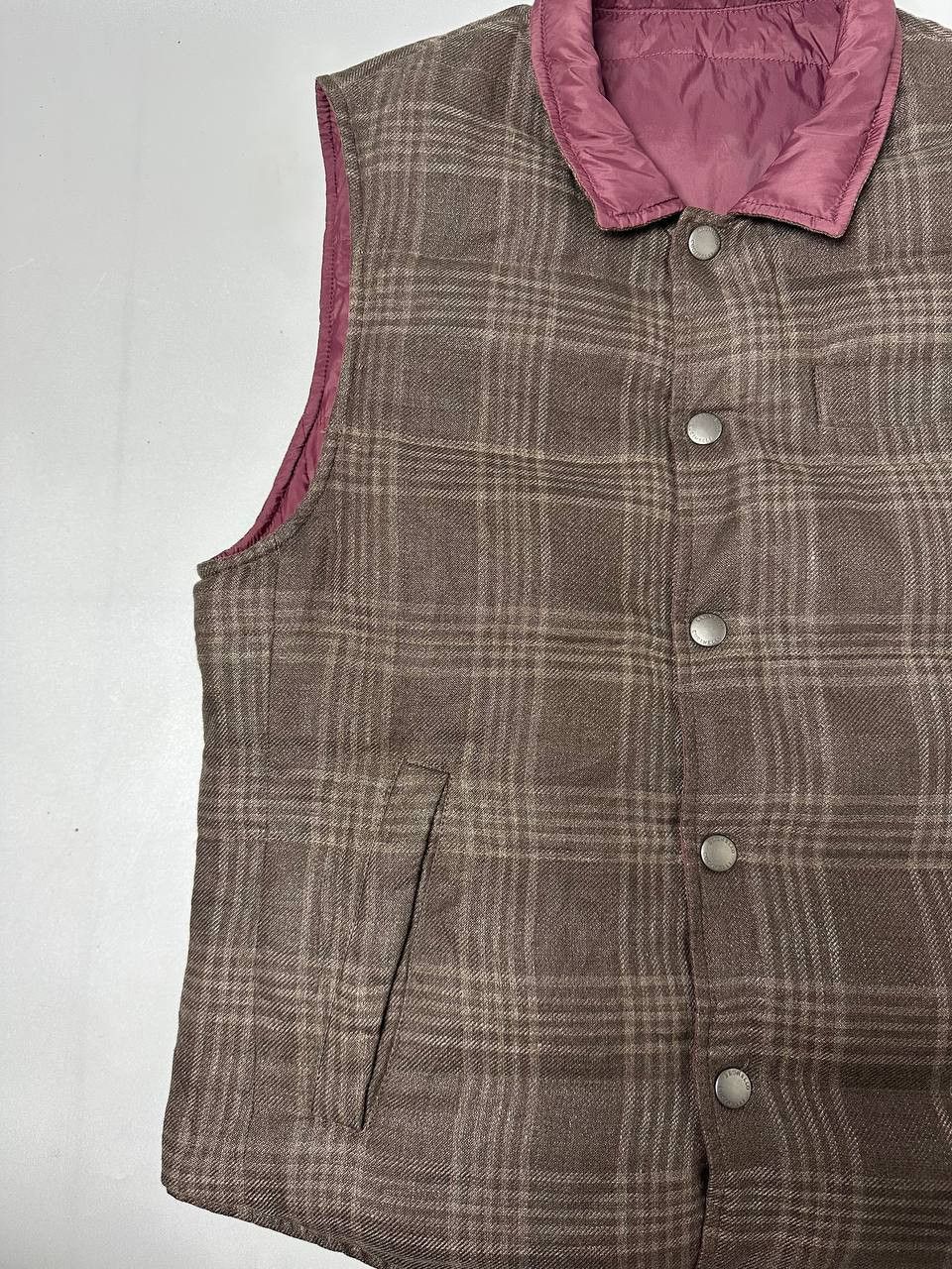 Brunello Cucinelli Brunello Cucinelli - Wool Puffer Reversible Vest Size US M / EU 48-50 / 2 - 2 Thumbnail