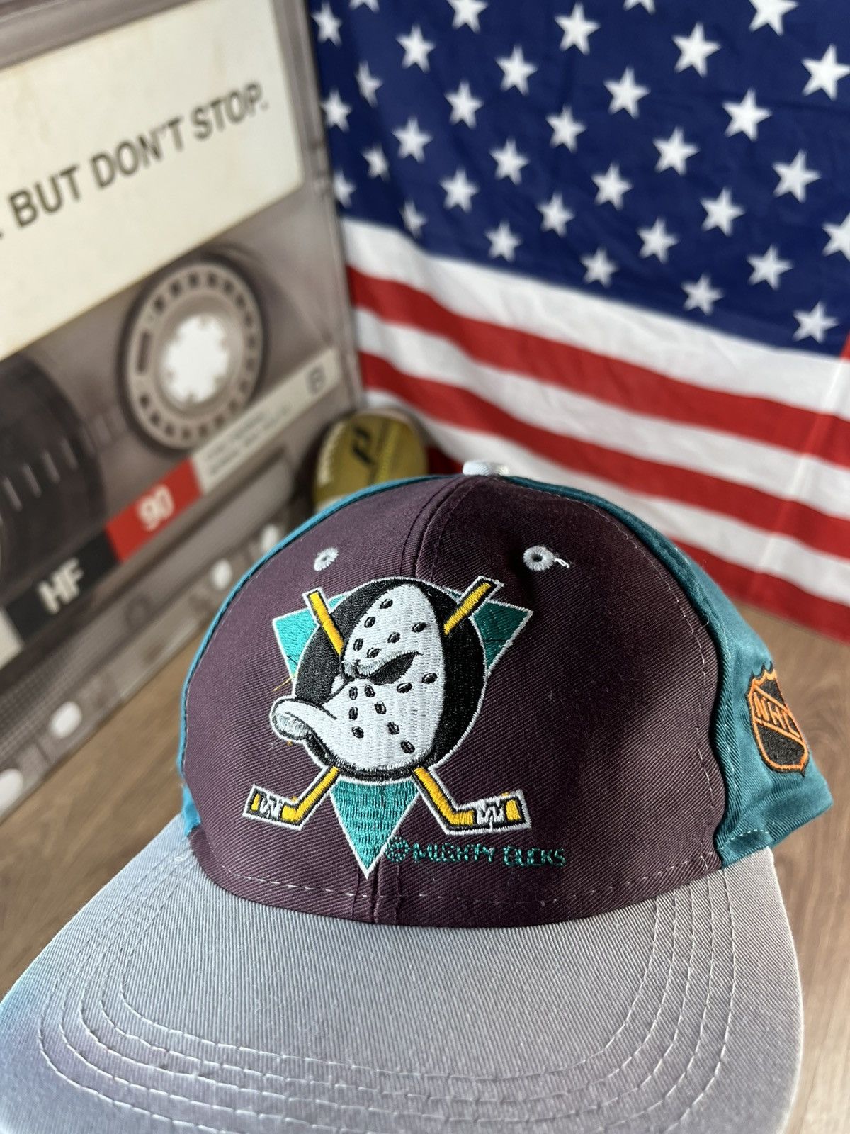 NHL Vintage Mighty Ducks 90s Hat Cap Size ONE SIZE - 2 Thumbnail