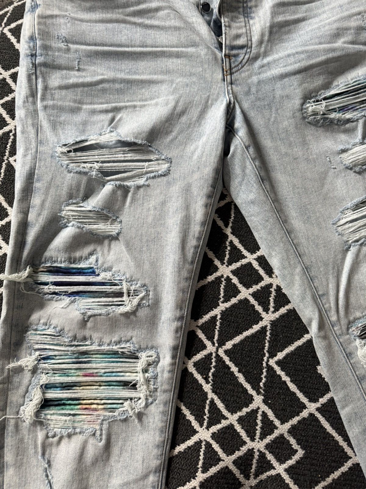 Amiri AMIRI SIZE 36 TIE DYE MX1 JEAN SKY INDIGO Size US 36 / EU 52 - 3 Thumbnail