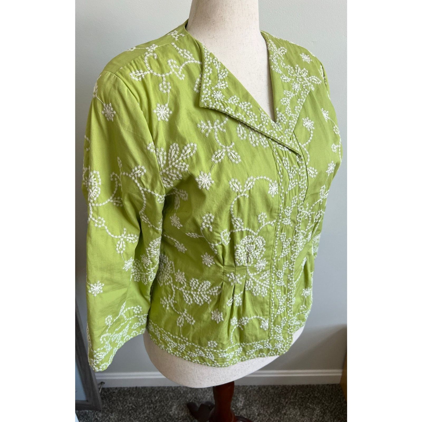 Coldwater Creek Coldwater Creek Vintage Embroidered Floral Jacket Size 16 Size XXL / US 16-18 / IT 52-54 - 2 Thumbnail