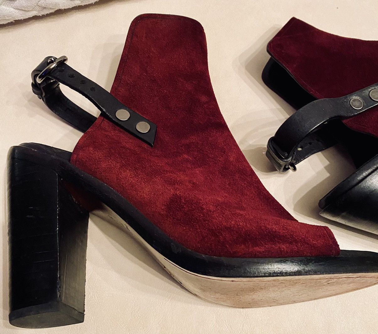Rag & Bone Rag & Bone 🇮🇹 Suede Peep Toe Ankle Strap Heel Wyatt Sandals 7 Size US 7 / IT 37 - 13 Thumbnail