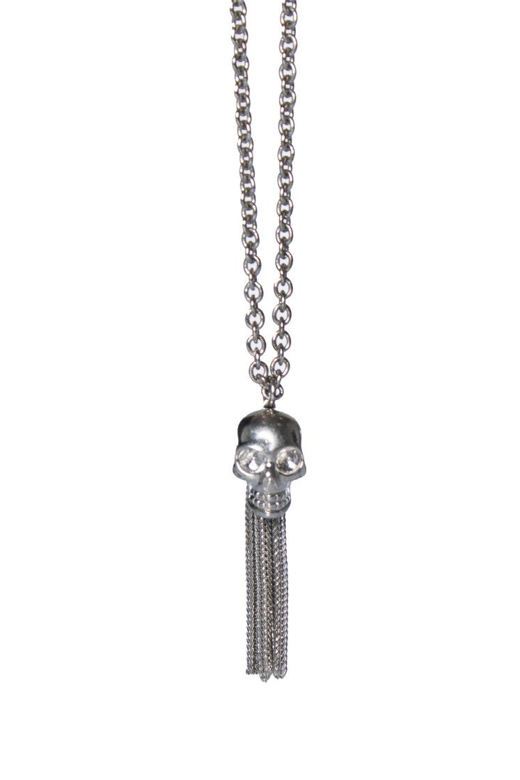 Alexander McQueen Alexander McQueen, skull tassel necklace in silvery Size ONE SIZE - 5 Thumbnail
