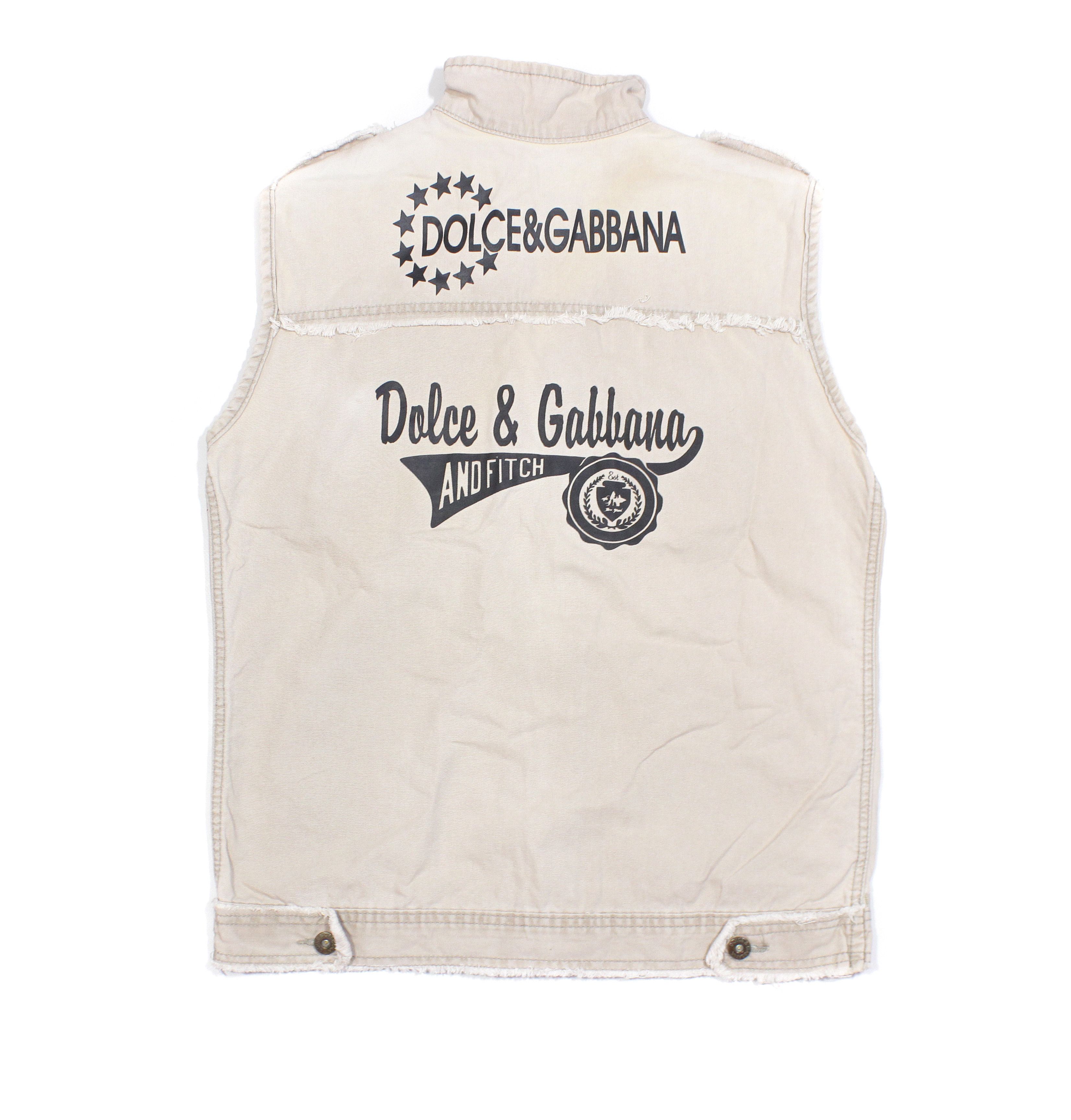 Dolce & Gabbana 90S DG Big Logo Y2K Vest Vintage Size US M / EU 48-50 / 2 - 2 Thumbnail
