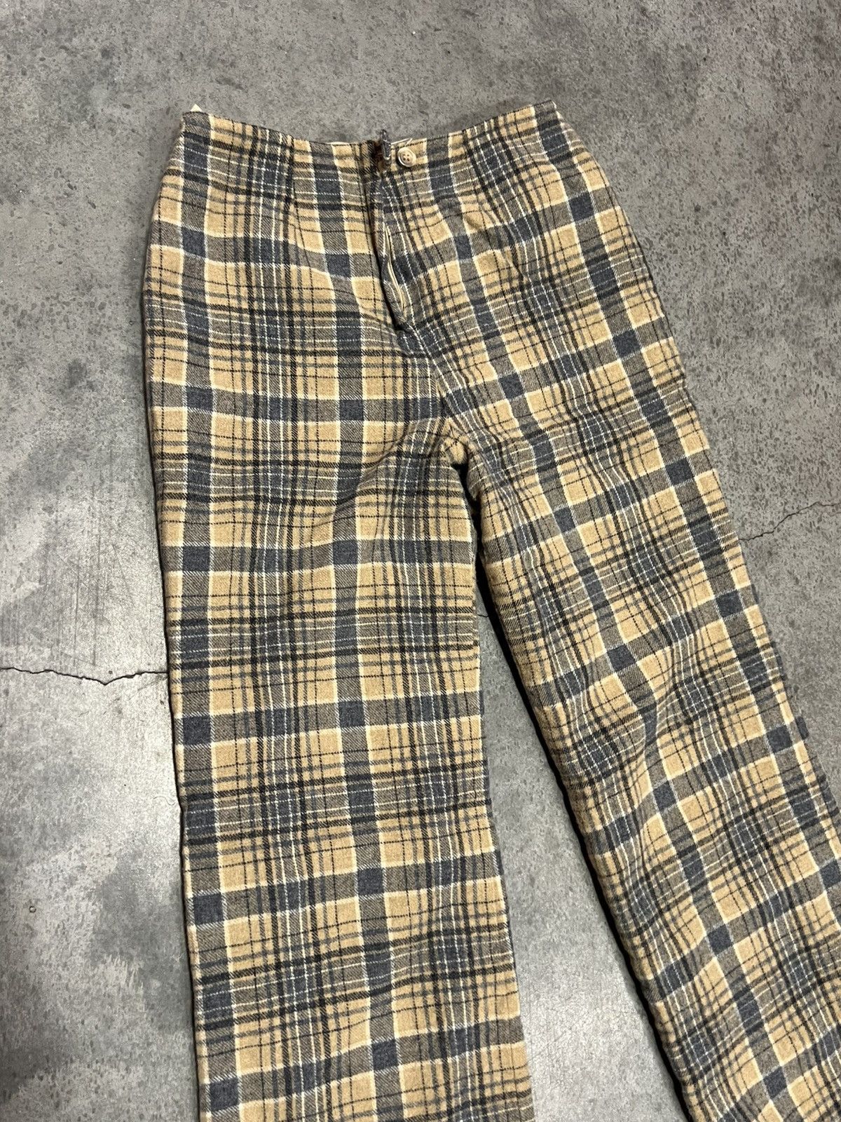 Pendleton 70's 80's VTG Vintage Pendleton Plaid Flannel Retro Pants Size 28" / US 6 / IT 42 - 3 Thumbnail