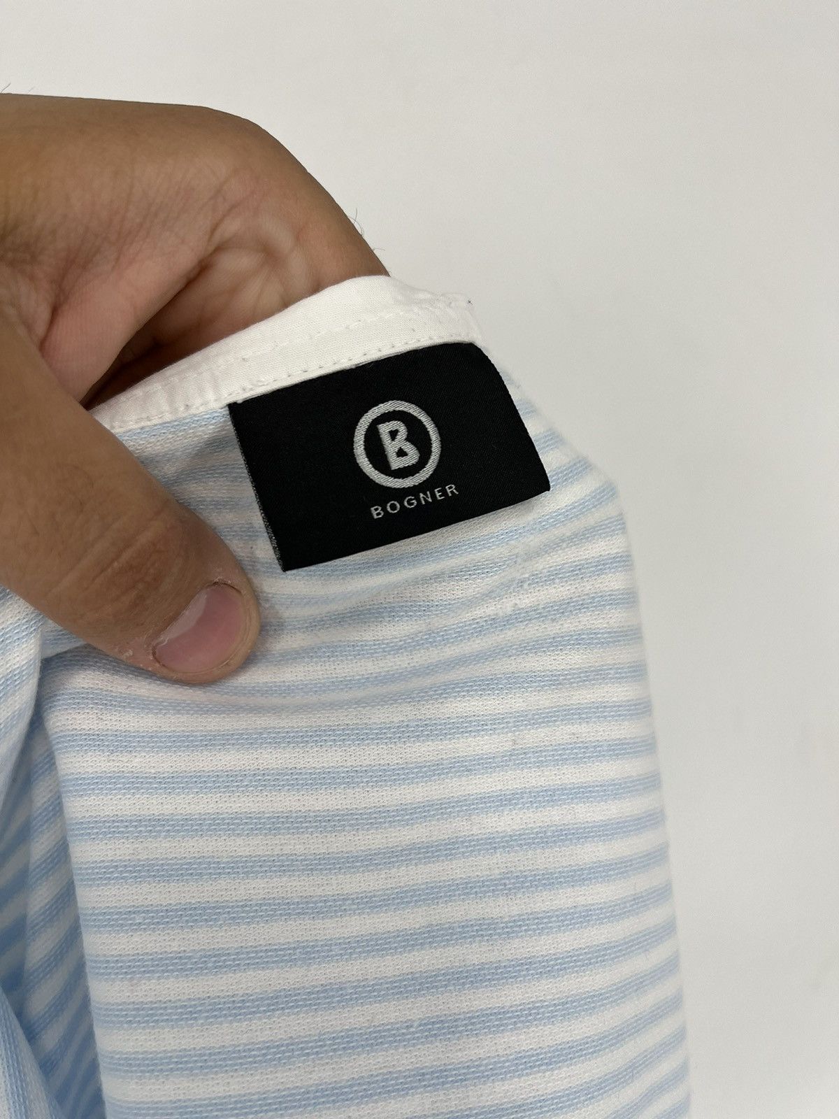 Bogner Bogner Premium Women’s Short Sleeve Striped Polo Shirt Size XXL / US 16-18 / IT 52-54 - 9 Thumbnail