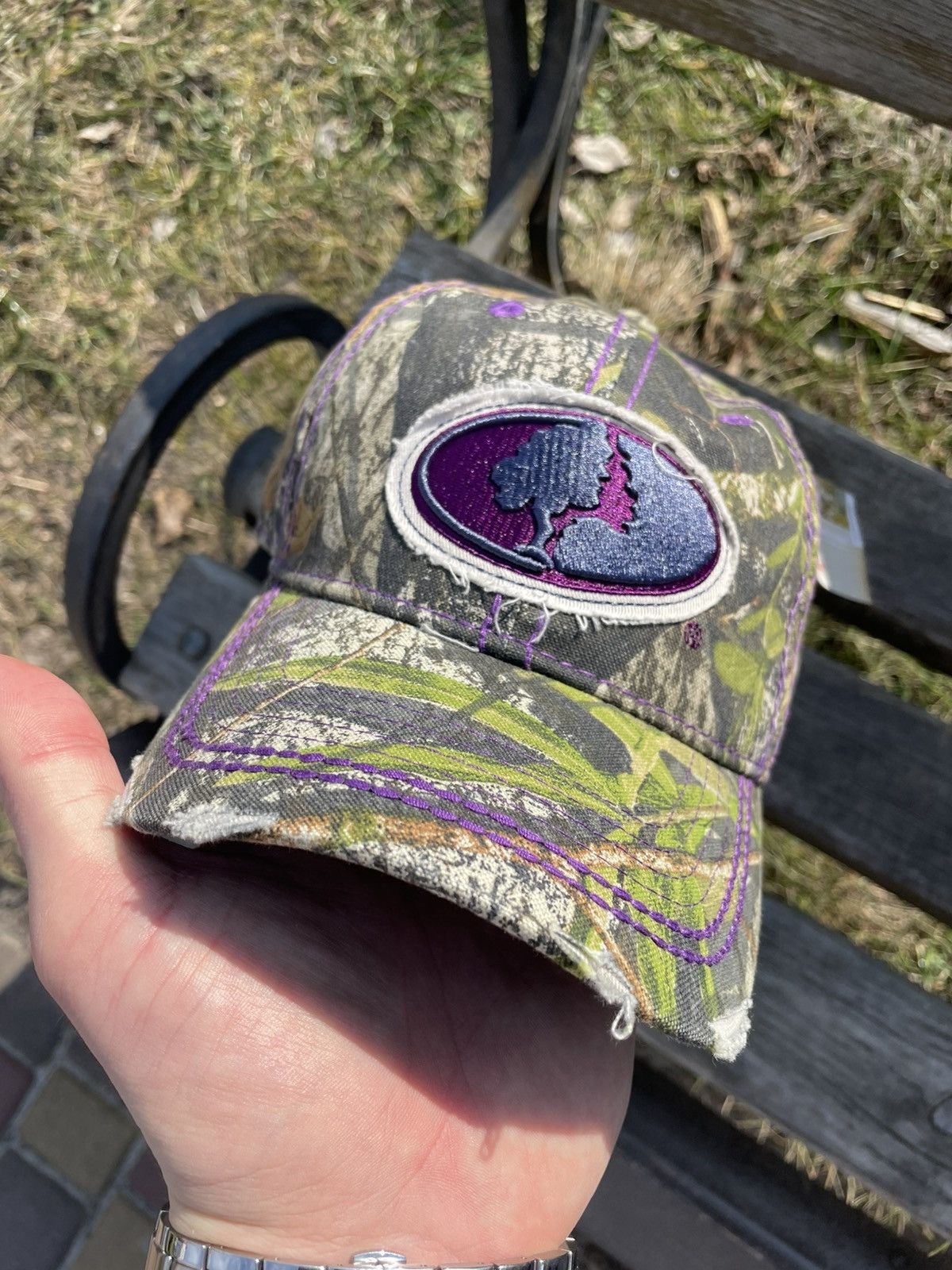 Realtree × Vintage Y2K Signatures Mossy Oaks Ladies Cap RealTree style Size ONE SIZE - 5 Thumbnail