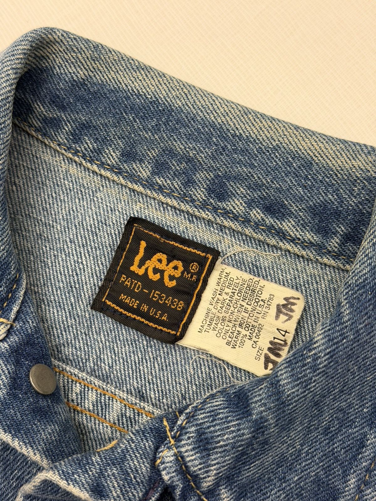 Lee Vintage 60s Lee Denim Trucker Jacket Union Made USA Wmn’s 14 Size S / US 4 / IT 40 - 5 Thumbnail