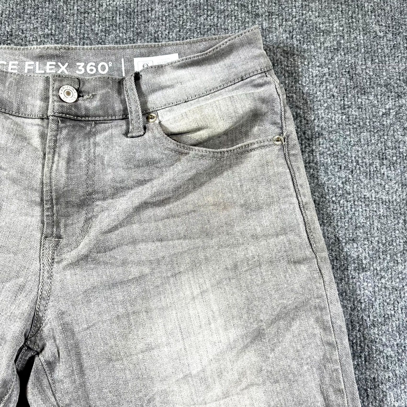 Vintage Arizona Jeans Mens 30x30 Gray Denim Cotton Skinny Leg Outdoor Size US 30 / EU 46 - 3 Thumbnail