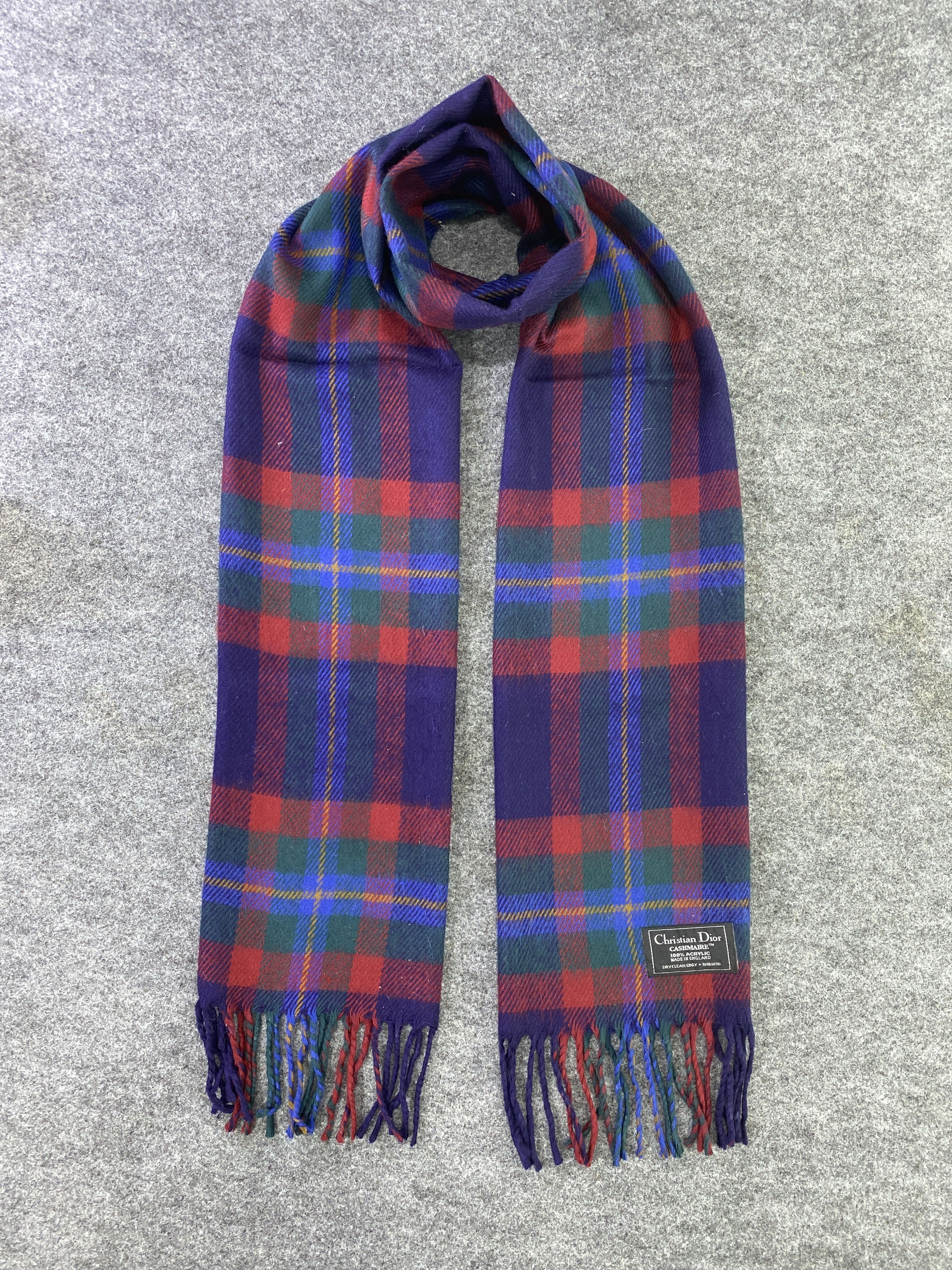 Christian Dior Monsieur Christian Dior Cashmaire Scarf / Muffler / Neckwear -T482 Size ONE SIZE - 1 Thumbnail