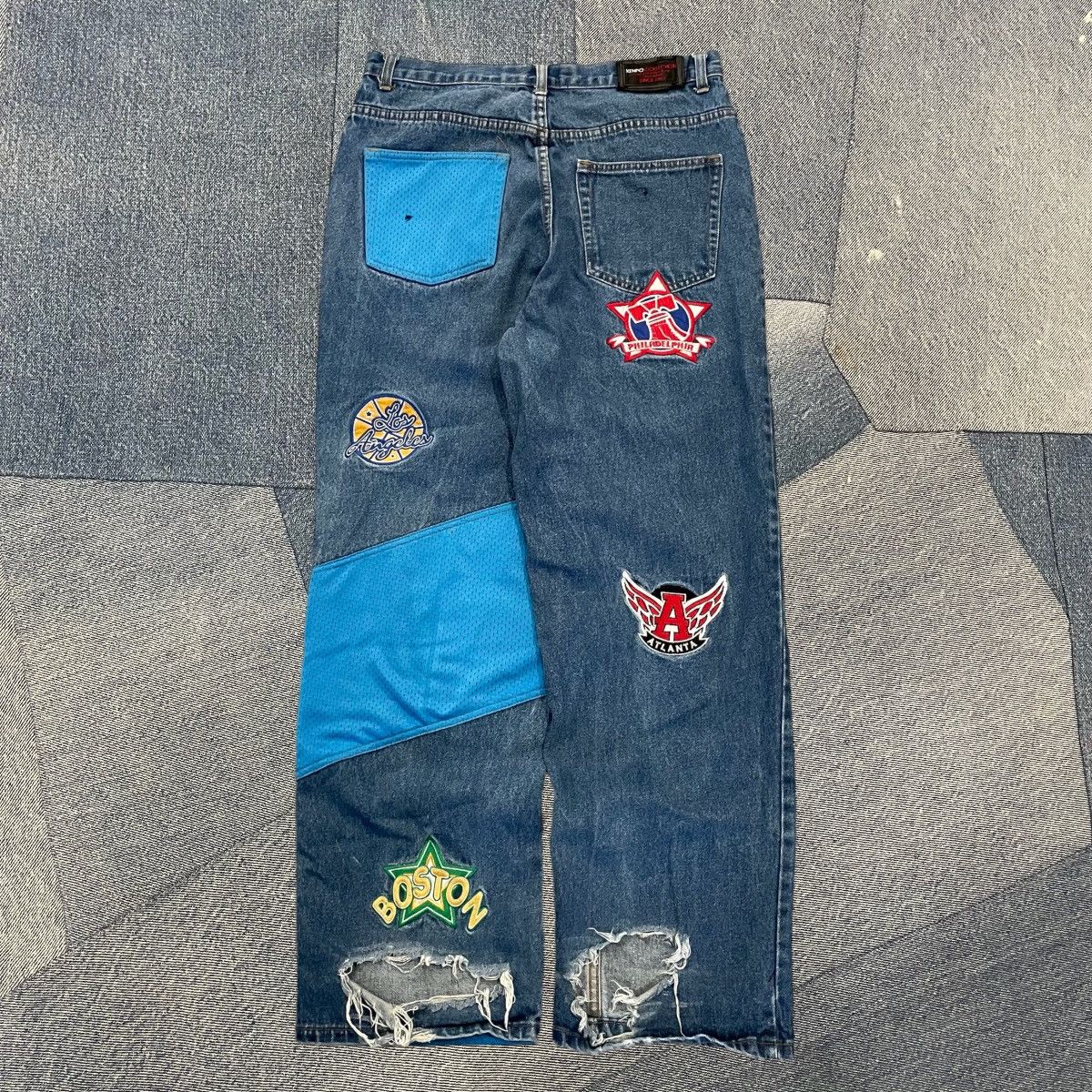 Japanese Brand × Vintage CRAZY Baggy Y2K Harlem Kenpo Denim Size US 32 / EU 48 - 3 Thumbnail
