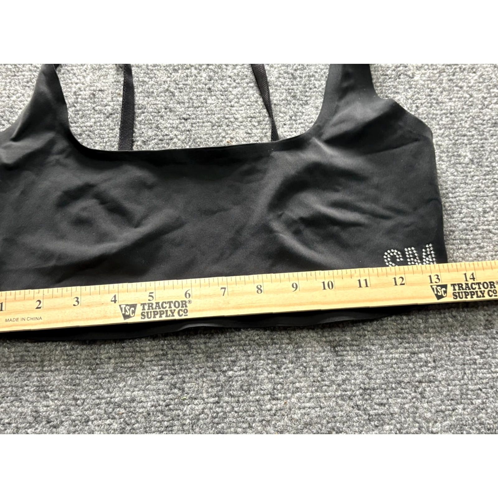 Steve Madden Steve Madden Bralette Bra Womens Large Black Beaded Non Padded Wireless Bralette Size ONE SIZE - 2 Thumbnail
