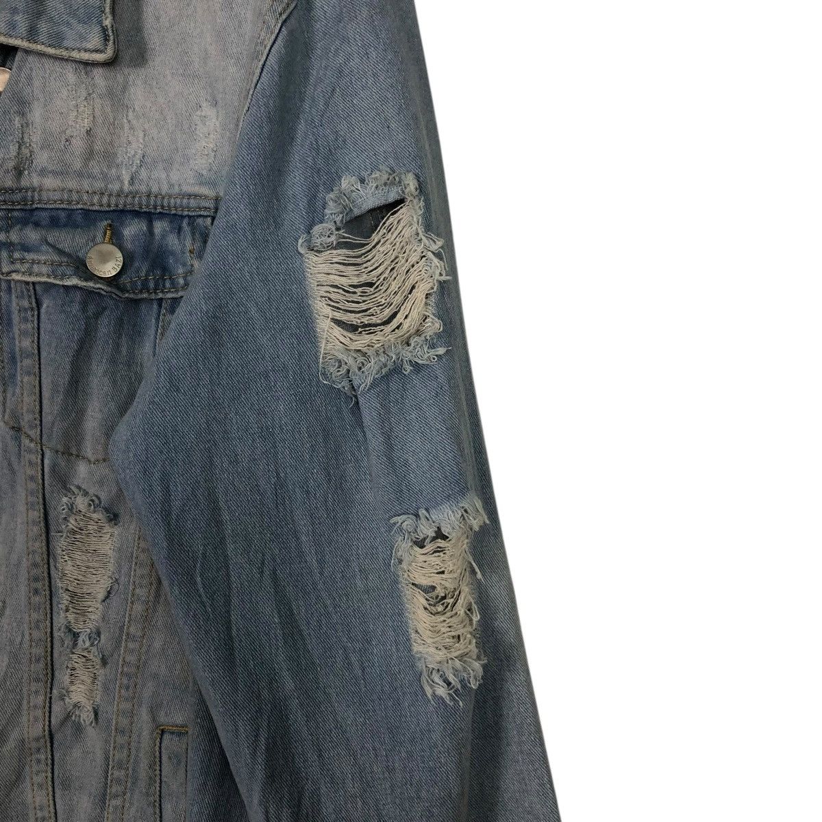 Vintage 🔥VINTAGE DENIM SHIRT JACKET BIKER PUNK DESIGN BAZI USA Size US M / EU 48-50 / 2 - 22 Thumbnail