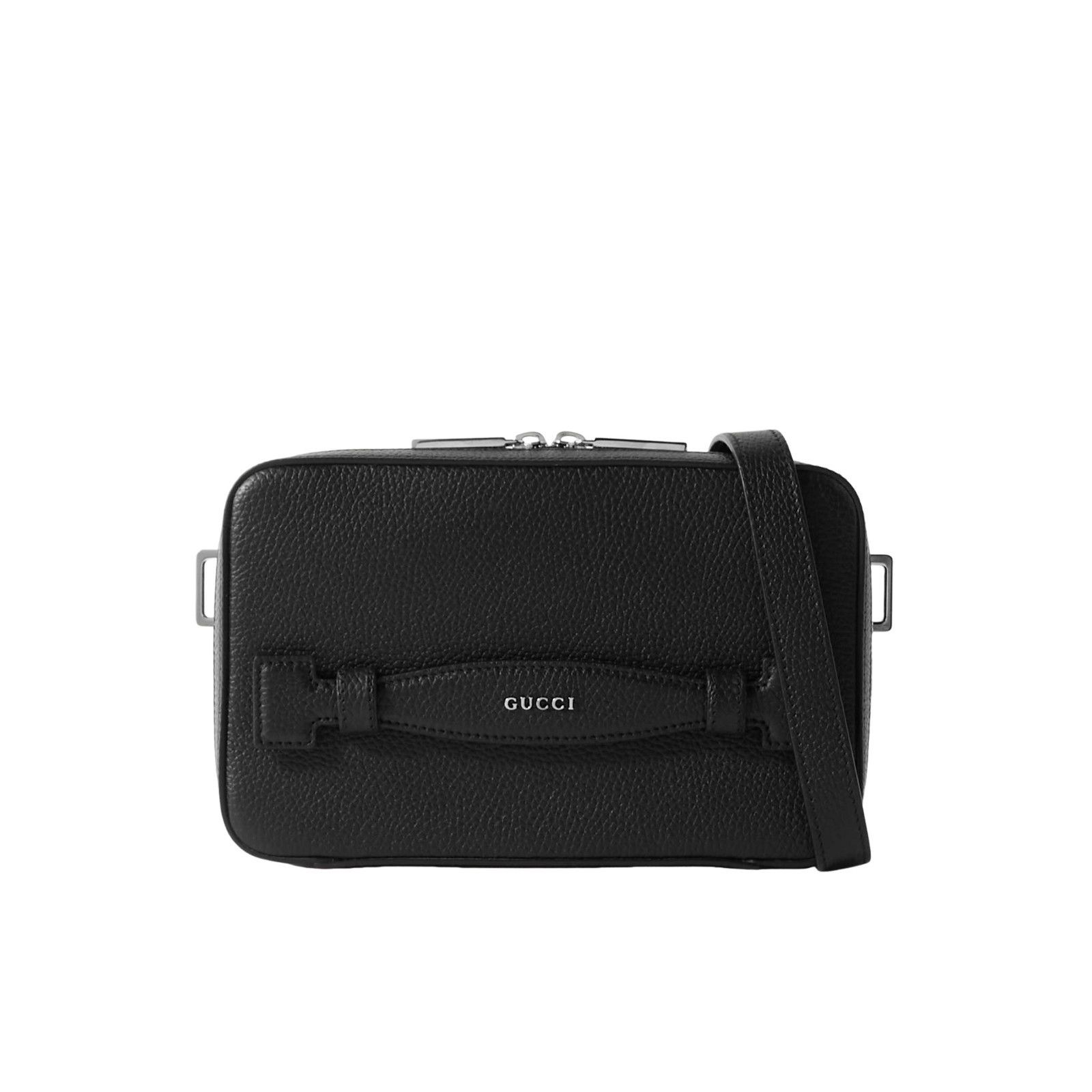 Gucci GUCCI Black Leather Mini Messenger Bag New & Authentic Size ONE SIZE - 1 Thumbnail
