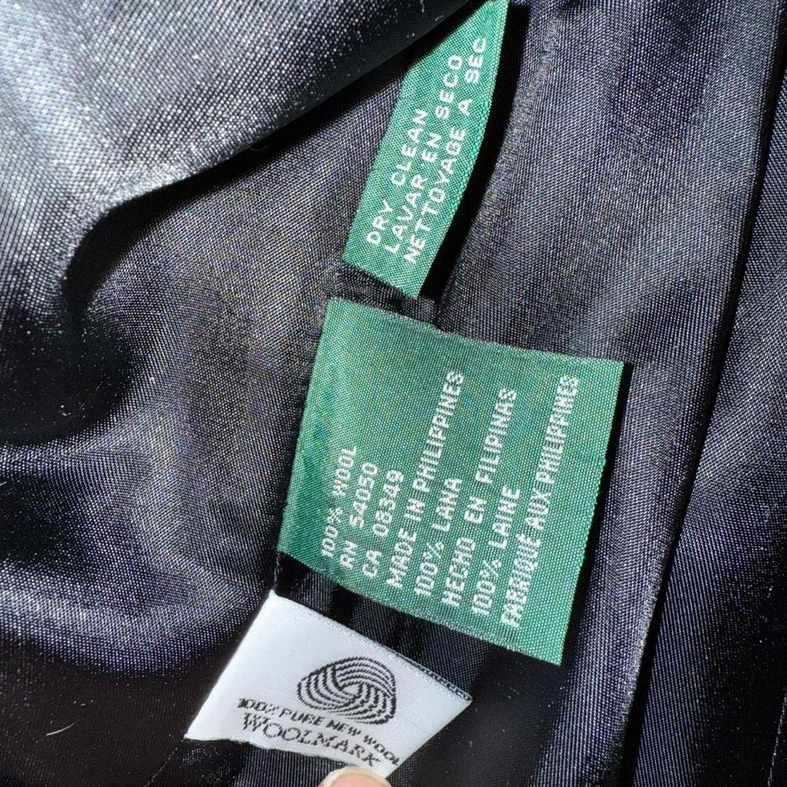Ralph Lauren Vtg ralph lauren grey wool windowpane blazer jacket 12 Size XL / US 12-14 / IT 48-50 - 7 Thumbnail