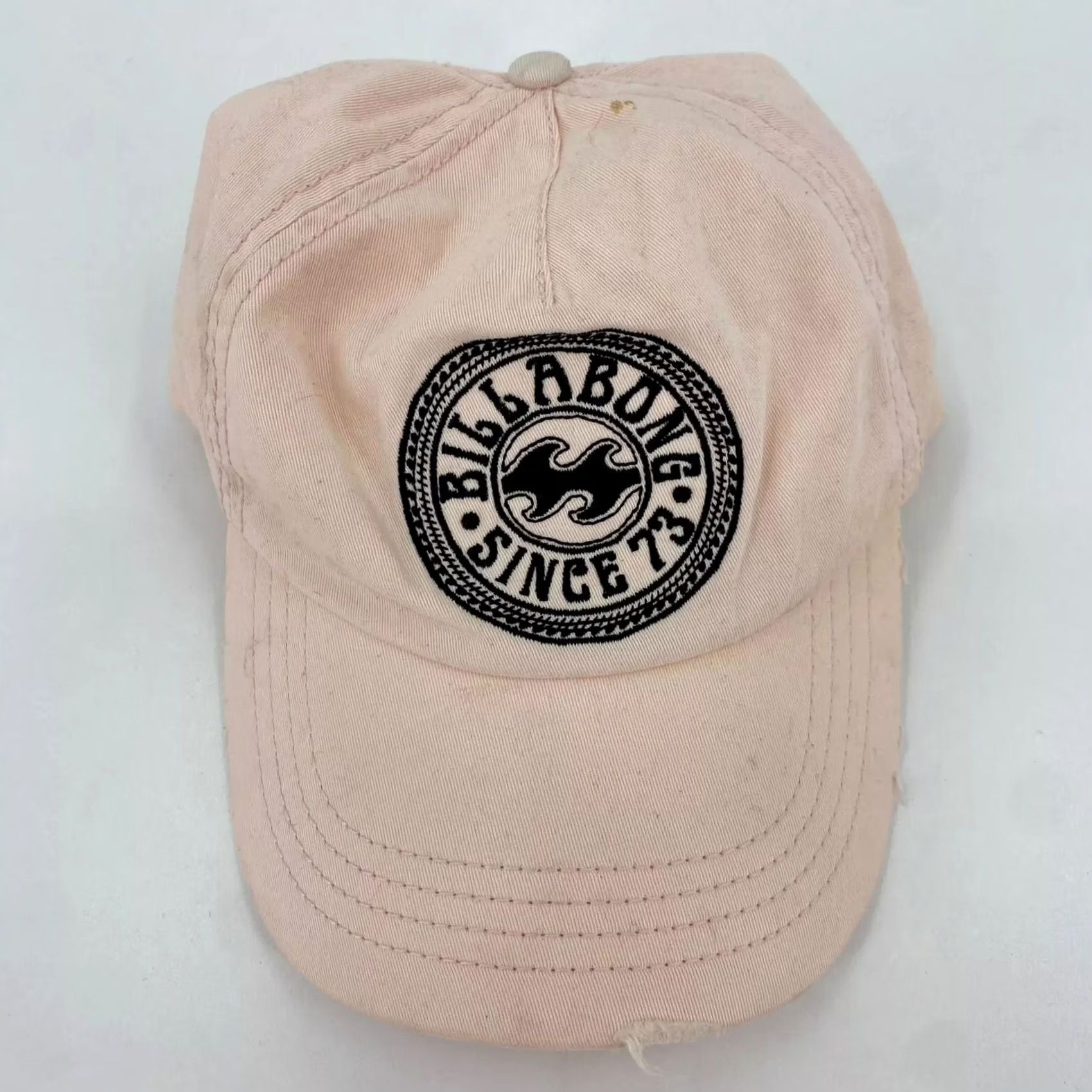 Billabong Billabong Strapback Hat Women One Size Pink Logo Adjustable Cotton Beach Surf Baseball Cap Size ONE SIZE - 2 Thumbnail
