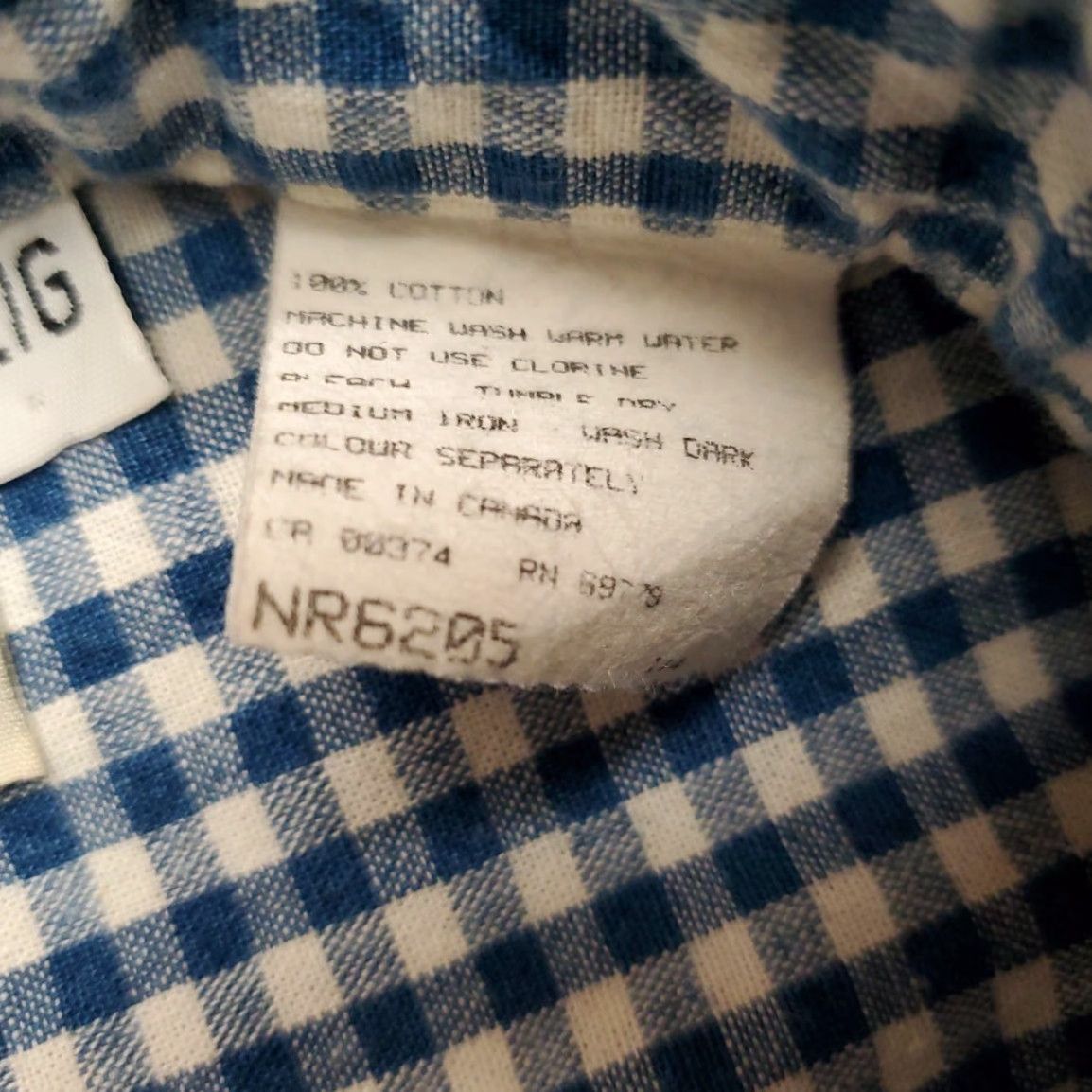 Northern Reflections VINTAGE Northern Reflections Shirt Mens L Blue Gingham Check Long Sleeve Shirt Canada Size US L / EU 52-54 / 3 - 5 Thumbnail