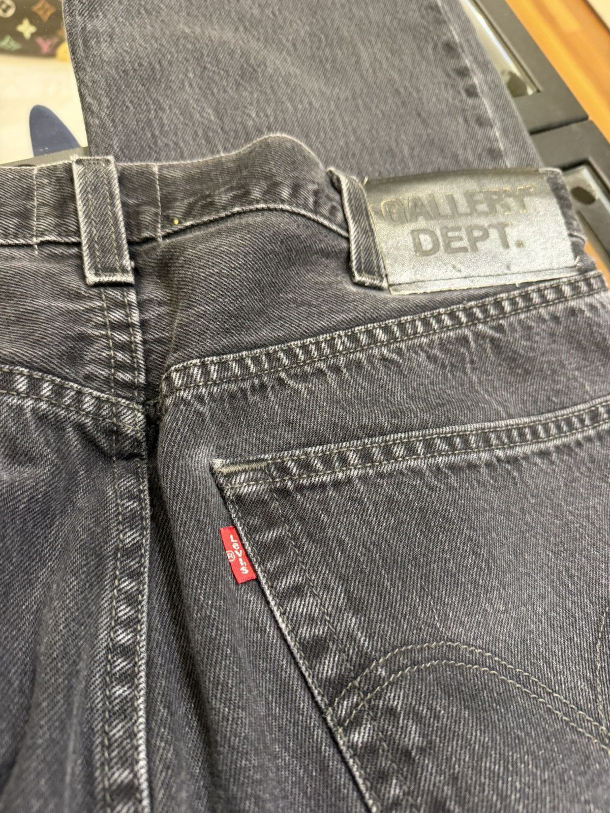 Gallery Dept. Gallery Dept Black Straight Leg Levi’s Jeans Size US 36 / EU 52 - 5 Thumbnail