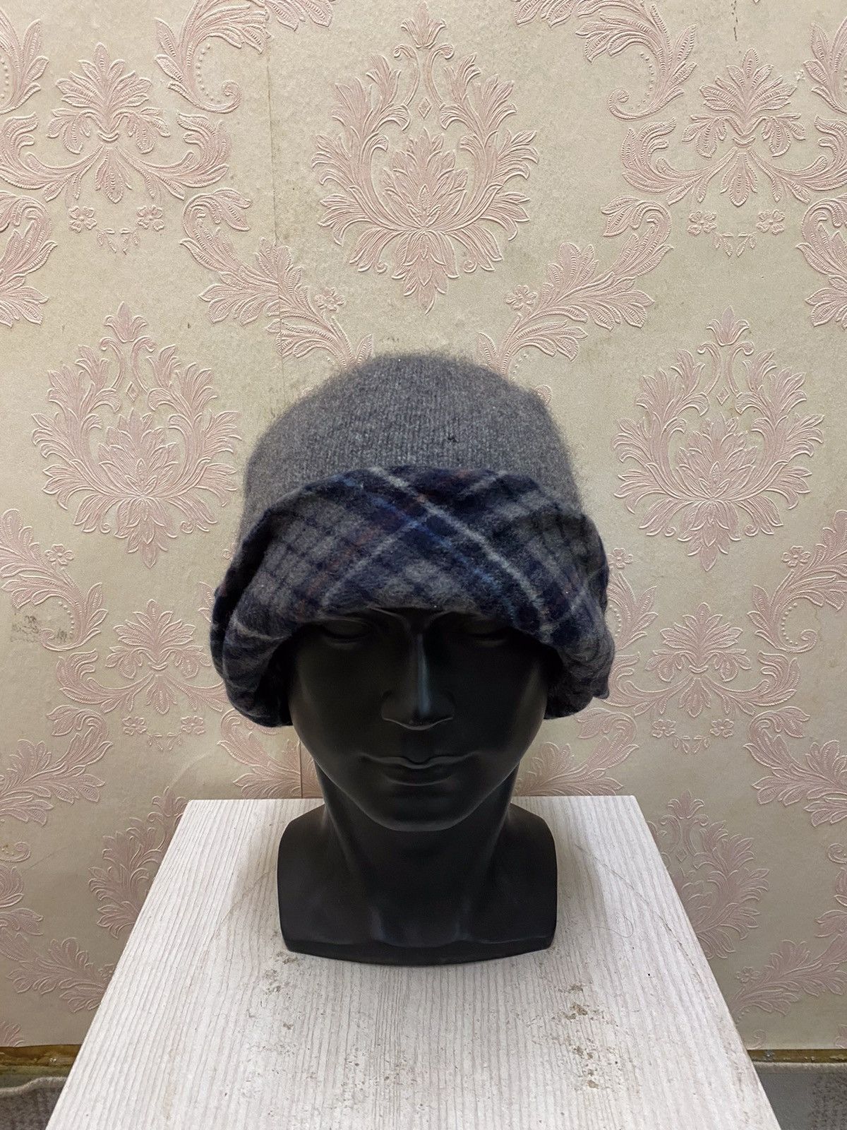 Japanese Brand × Vintage Testaviera Cashmere Plain Beanie Hat Size ONE SIZE - 2 Thumbnail