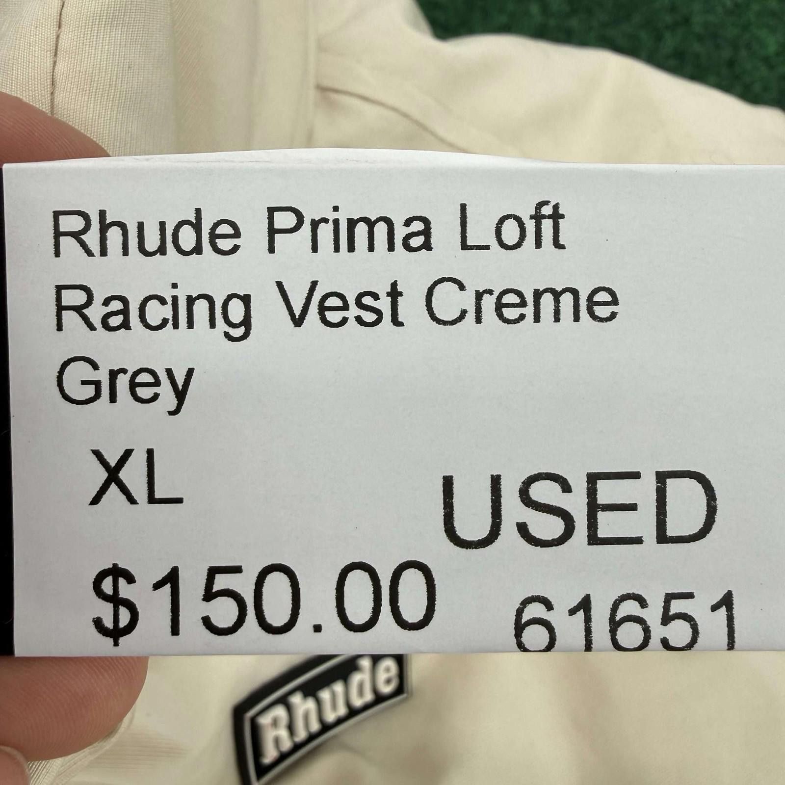 Rhude Rhude Prima Loft Racing Vest Creme Grey XL Used Size US XL / EU 56 / 4 - 7 Thumbnail