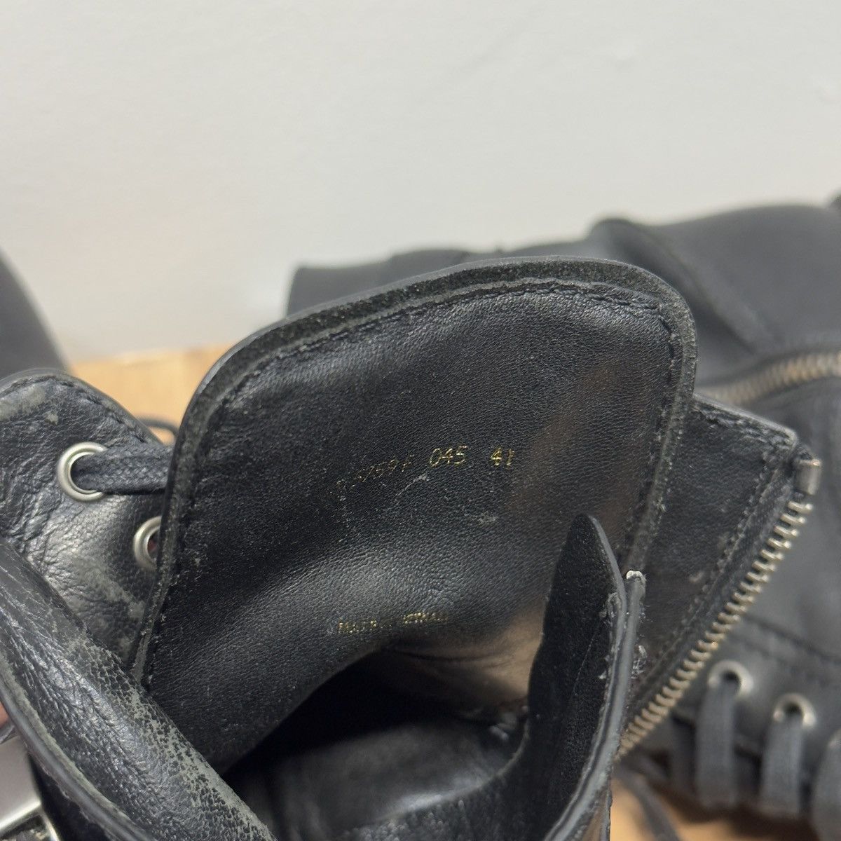 Prada Prada Sport Leather Buckle Combat Boots Distressed Size US 8 / EU 41 - 12 Thumbnail
