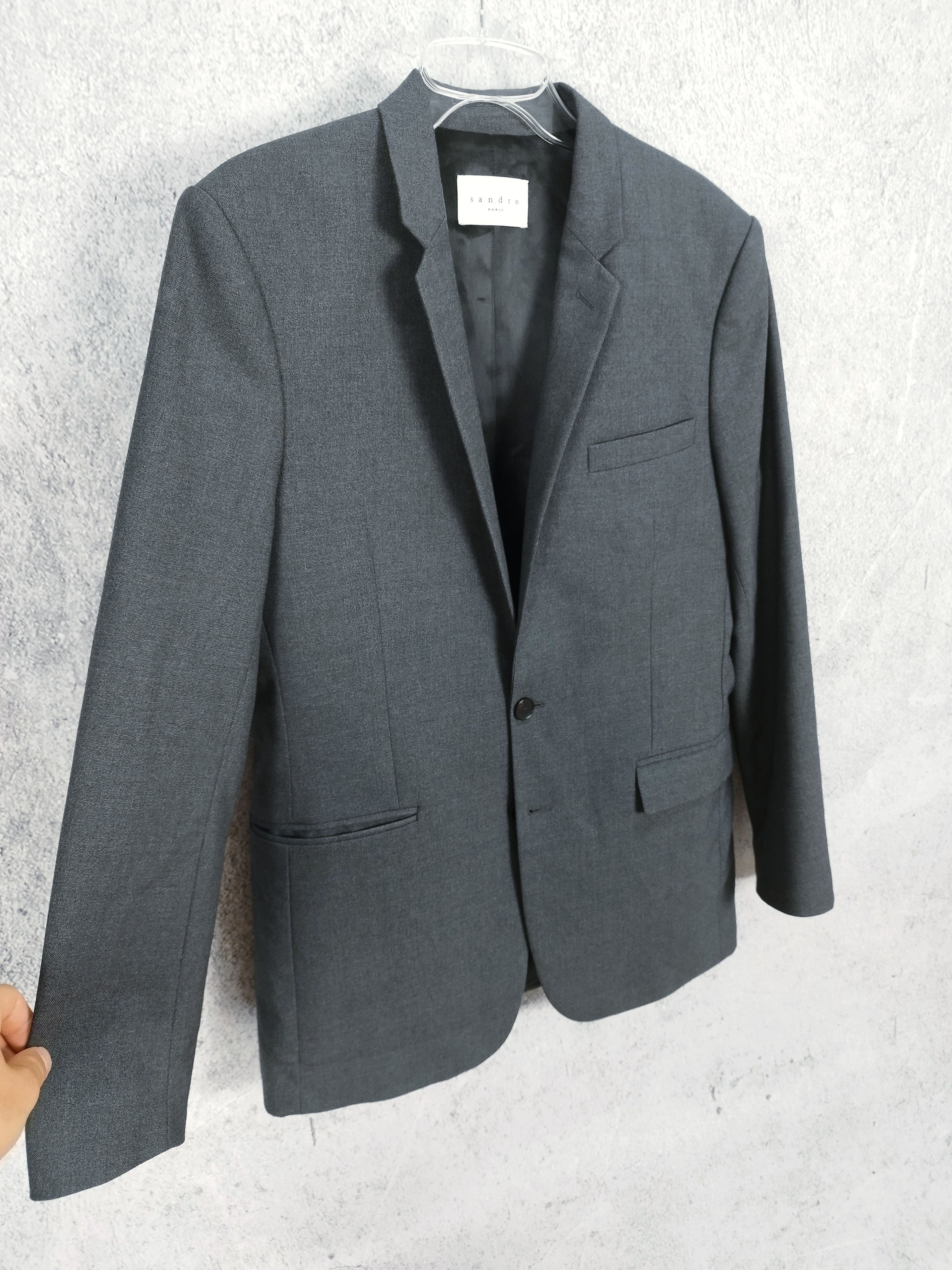 Sandro Wool Suit set Sandro Paris in grey Size 38R - 6 Thumbnail