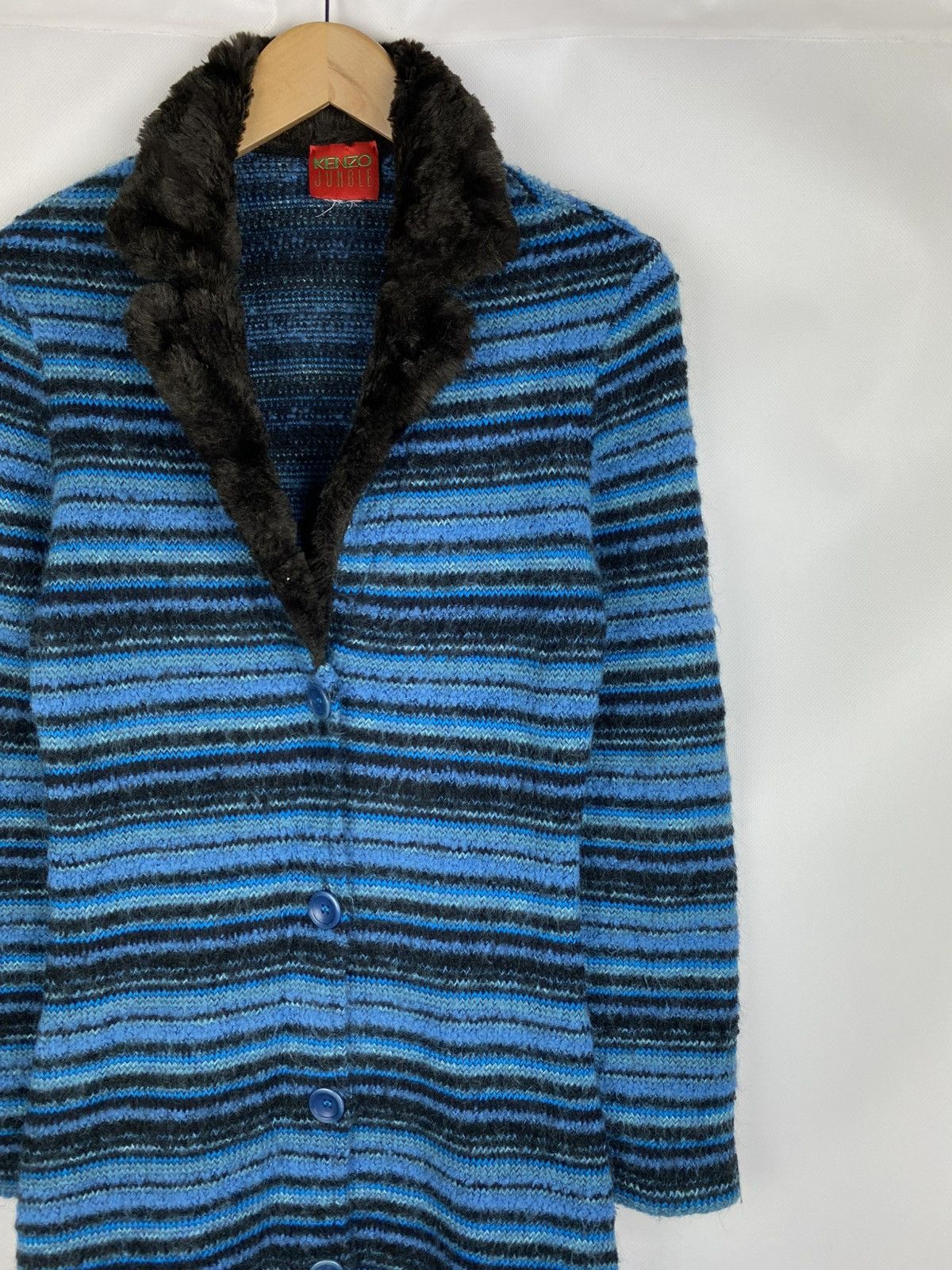 Kenzo × Vintage Kenzo Jungle Vintage Ladies Wool Long Cardigan Sweater Size S / US 4 / IT 40 - 5 Thumbnail
