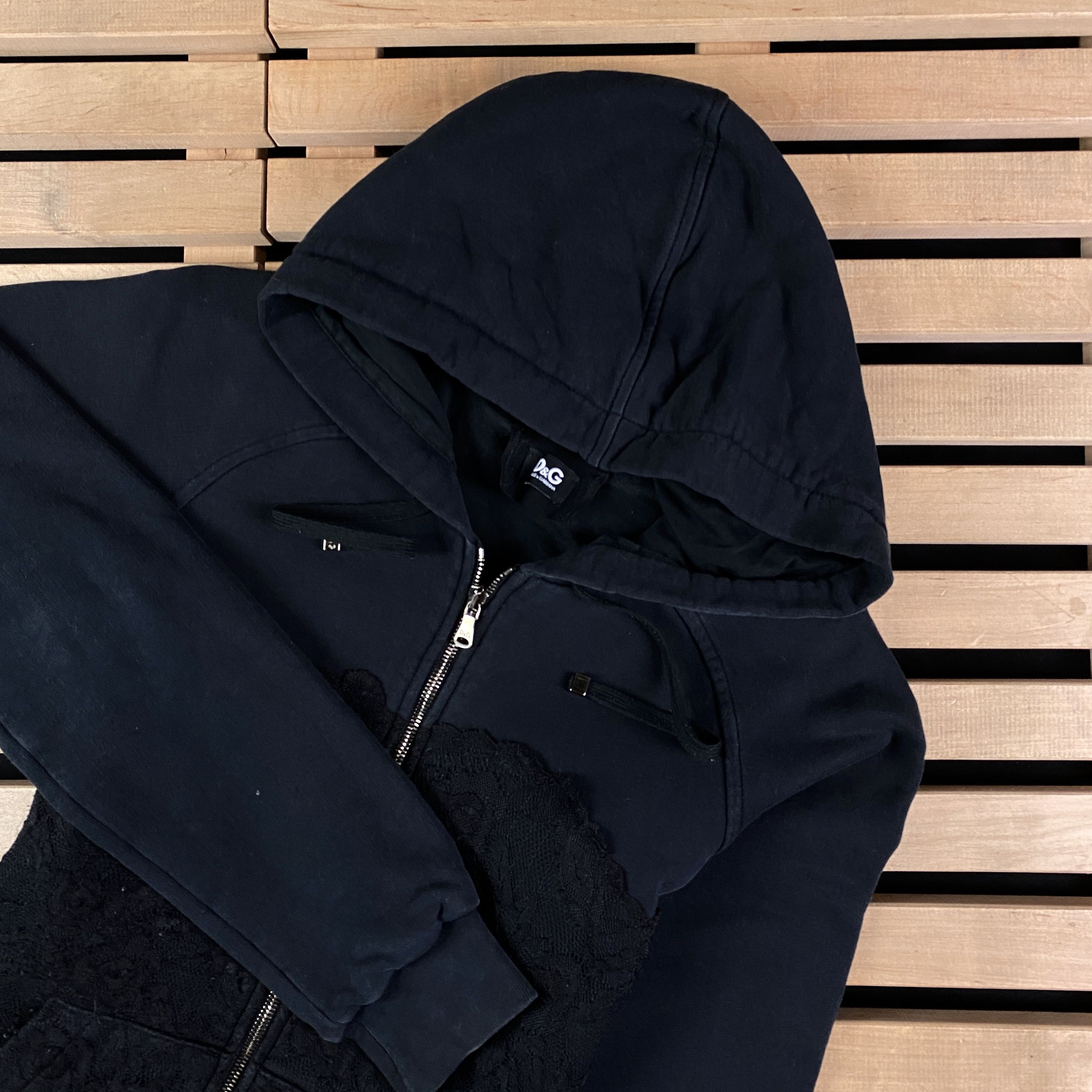 Dolce & Gabbana × Vintage Womens Long Sleeve Zip Hoodie Dolce & Gabbana Size 46 Size L / US 10 / IT 46 - 2 Thumbnail