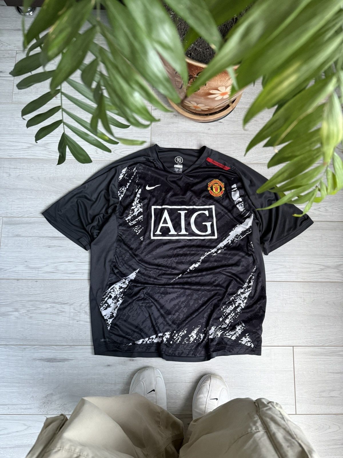 Nike Vintage Manchester United Soccer jersey Shirt 2007 kit Nike Size US L / EU 52-54 / 3 - 1 Thumbnail