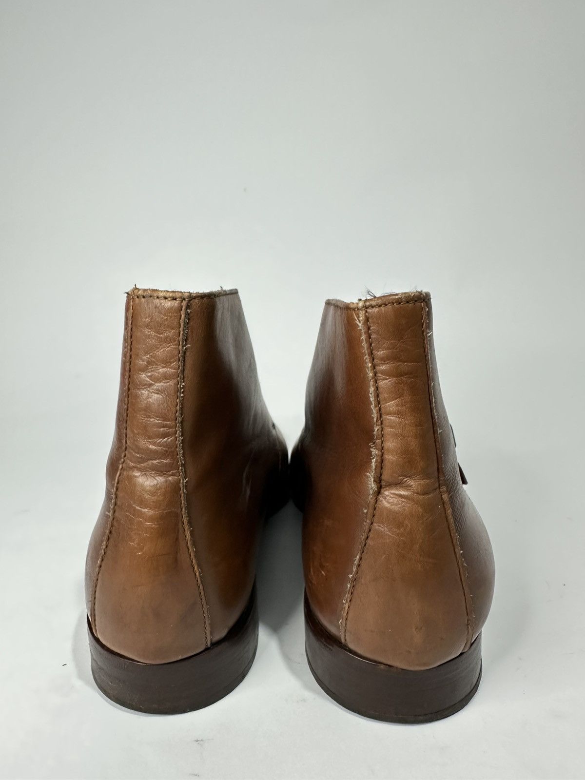 Dolce & Gabbana Vintage 70’s Dolce & Gabbana Monk Strap Leather Ankle Boots. Size US 8 / EU 41 - 4 Thumbnail