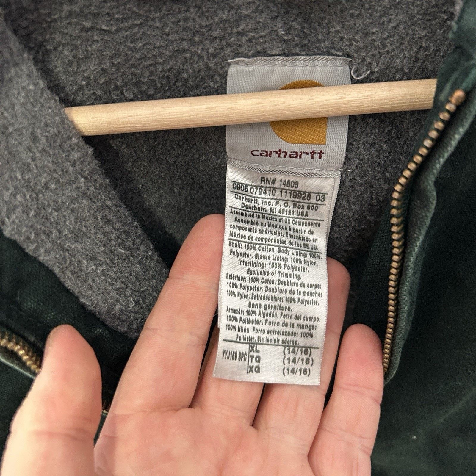 Carhartt Vintage Carhartt Hooded Active Jacket “Spruce” YYJ159 SPC Size S / US 4 / IT 40 - 10 Thumbnail