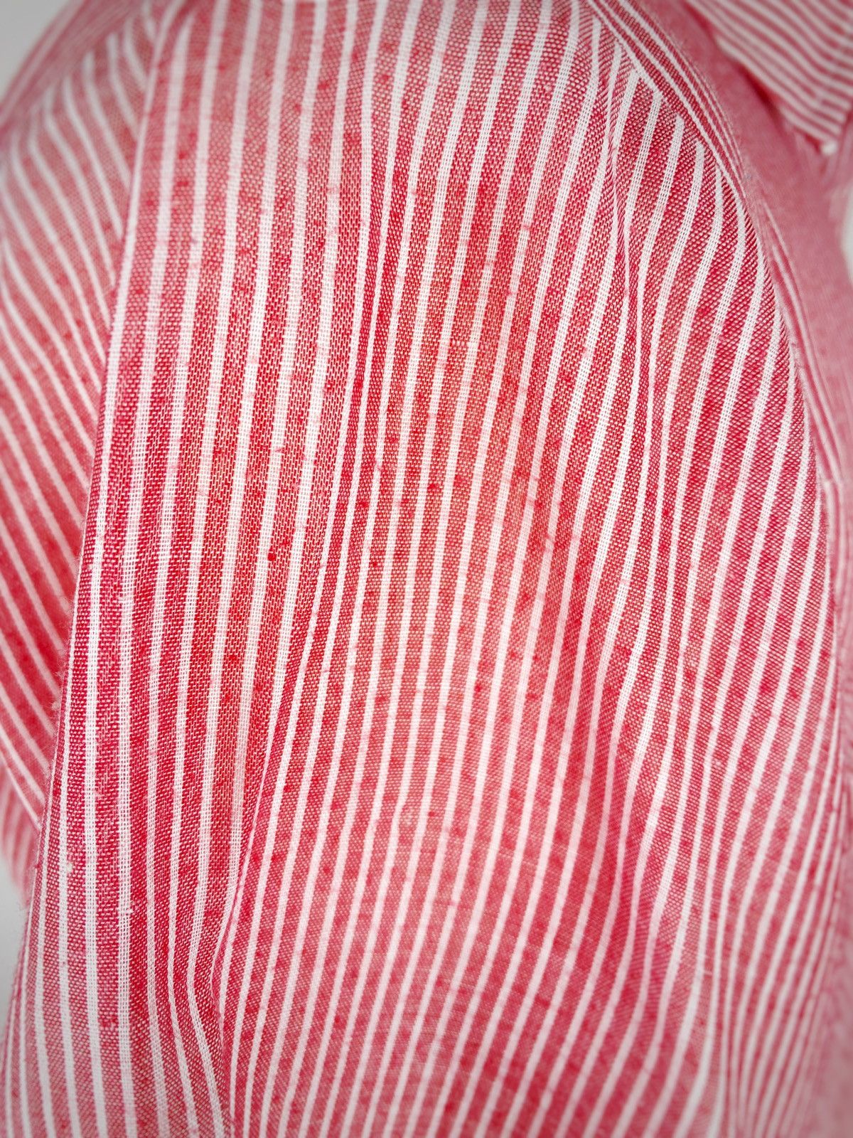 Levi's Vintage Clothing Levi's Vintage Mens Red Striped Button Up Short Sleeve Shirt Size US L / EU 52-54 / 3 - 6 Thumbnail