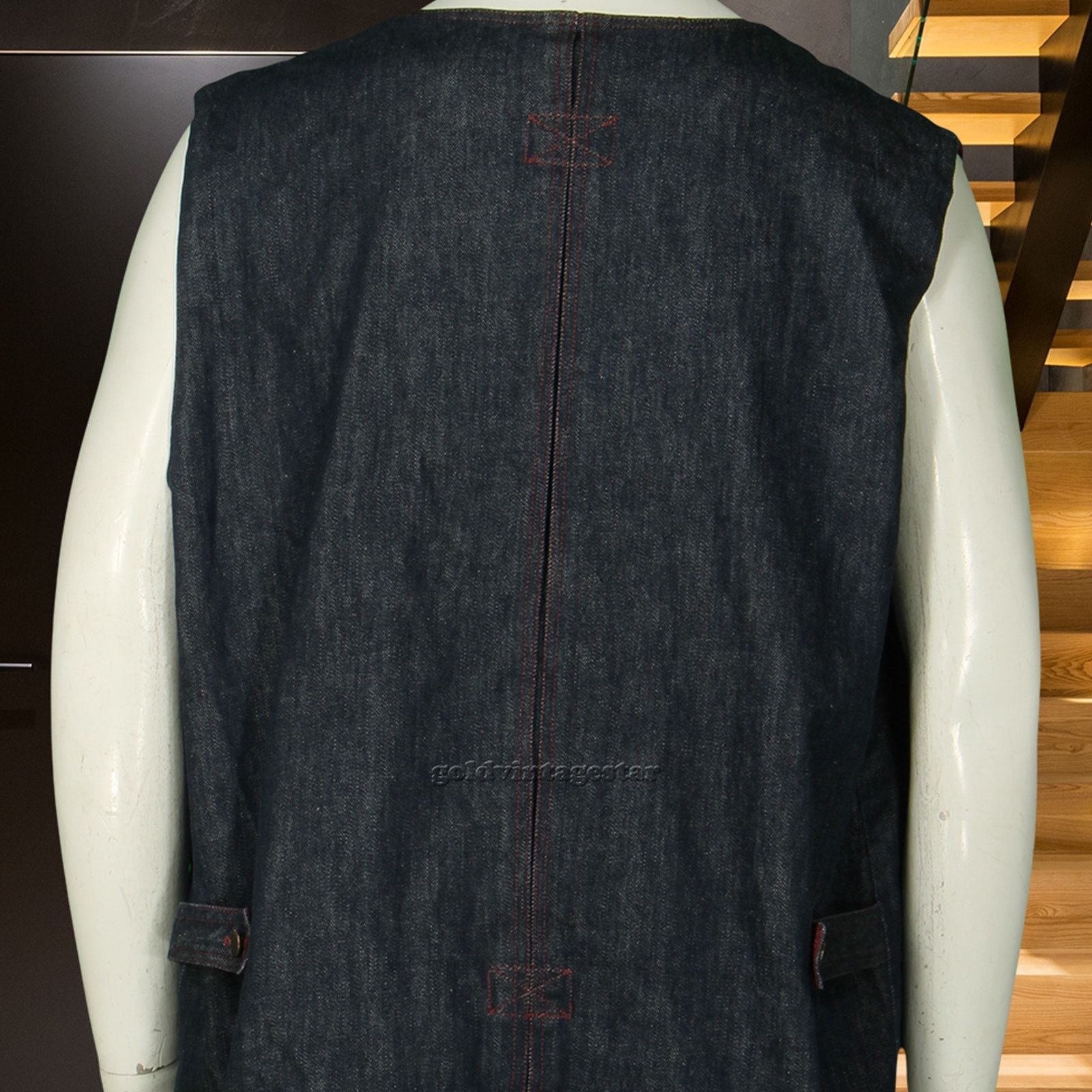 Other 80s Vintage Kevin Blue Mod Retro Denim Jean Western Vest XL Size US XL / EU 56 / 4 - 5 Thumbnail