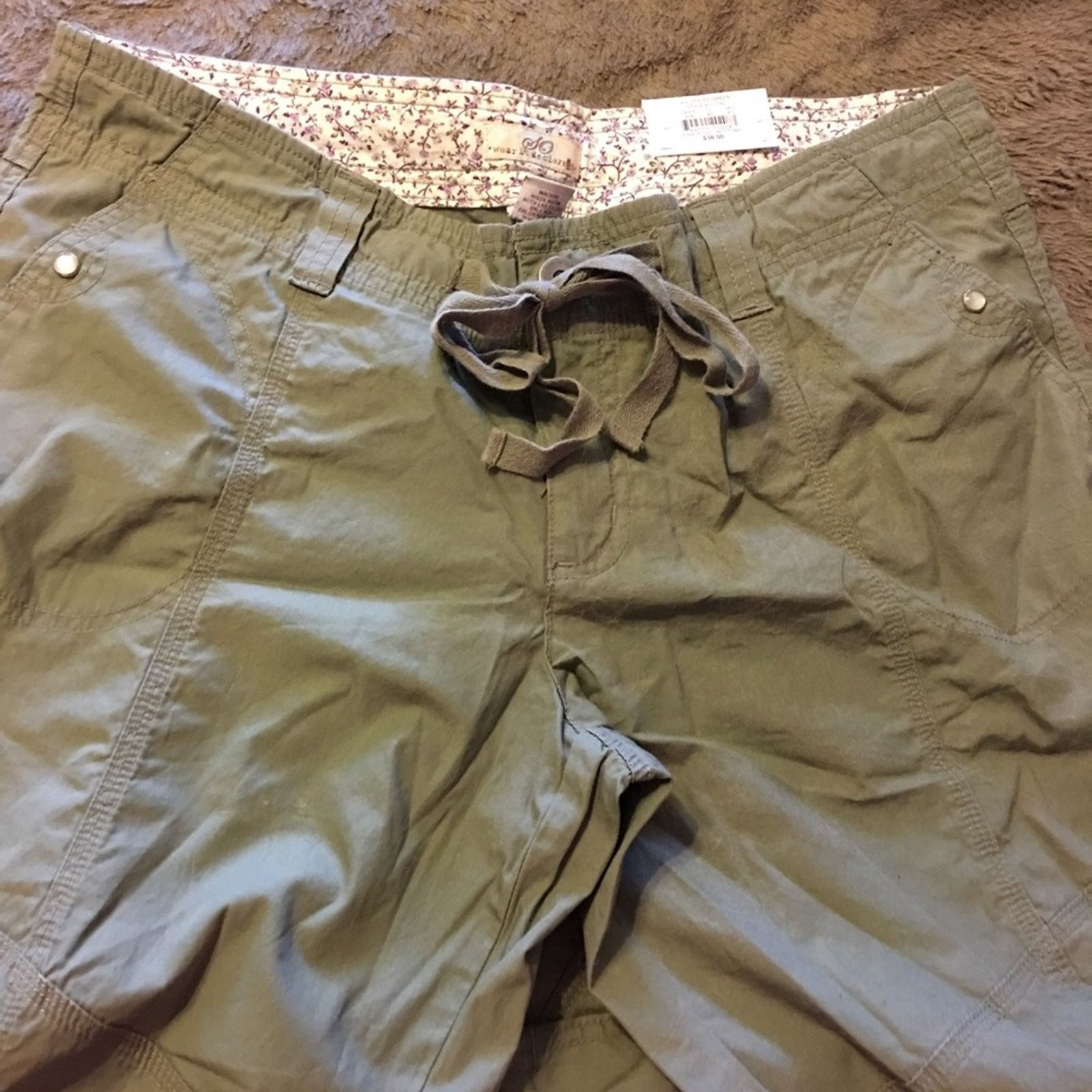 Other SO brand utility green cotton casual pants NWT 15 Size 36" / US 14 / IT 50 - 4 Thumbnail