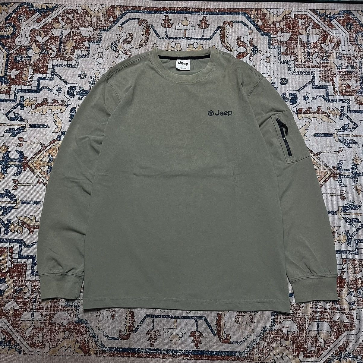 Jeep × Vintage JEEP Longsleeve Khaki Size US L / EU 52-54 / 3 - 1 Thumbnail