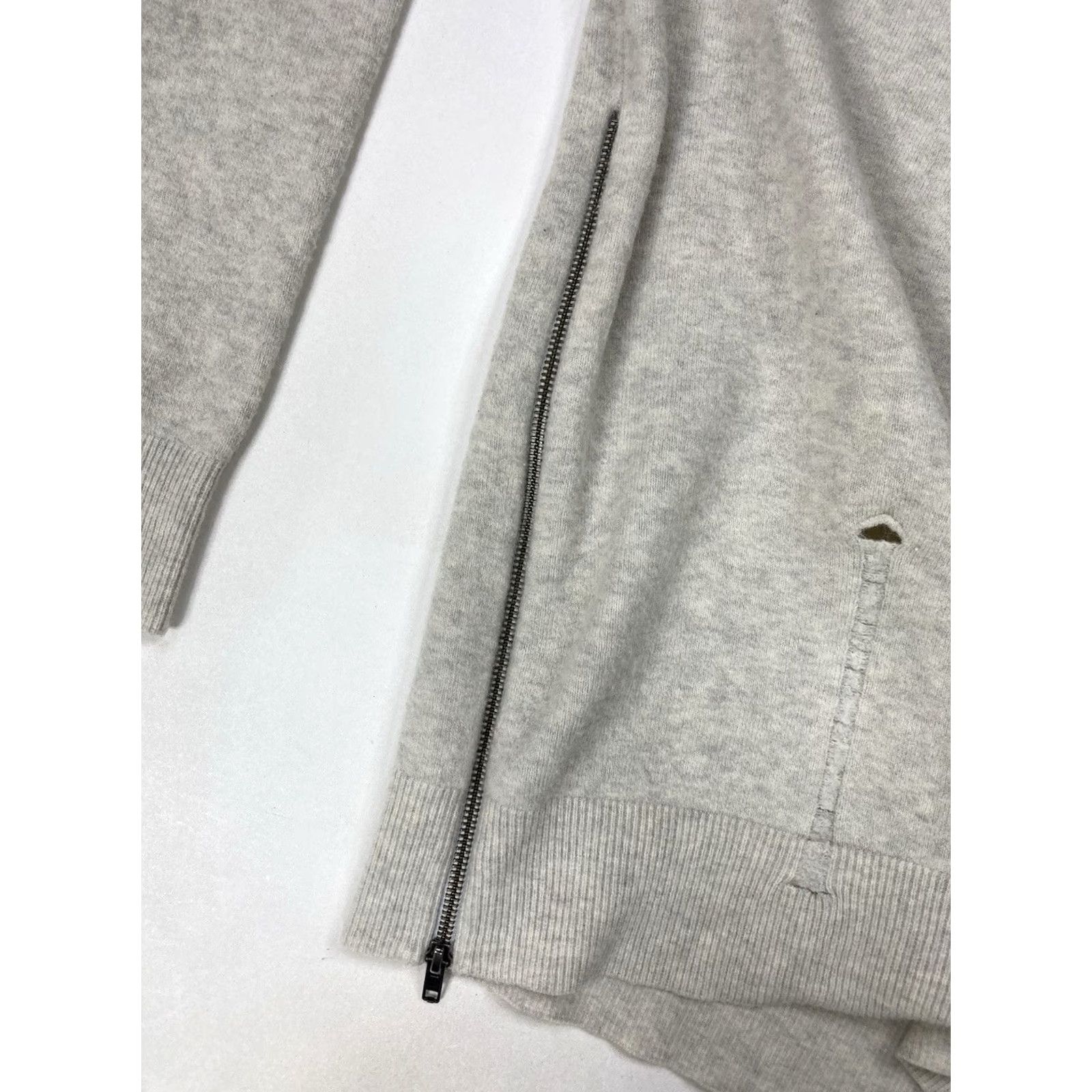 Vintage Pam & Gela Distressed Wool Blend Crewneck Sweater Women Medium Gray Long Sleeve Size M / US 6-8 / IT 42-44 - 5 Thumbnail