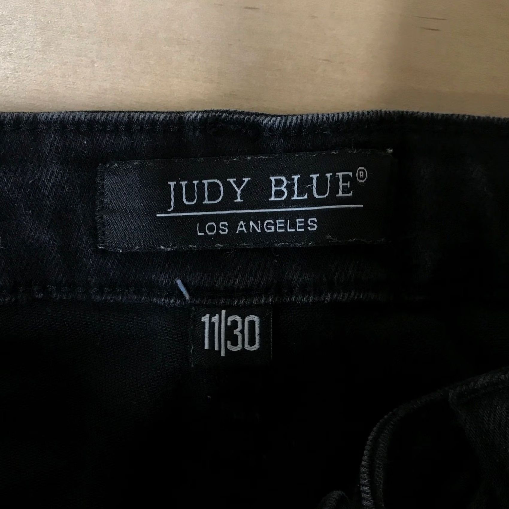 Vintage VINTAGE? No. Judy Blue High Rise Skinny Drawstring Utility Jeans Black 11/30 Womens Jeans Slim Stretch Size 32" / US 10 / IT 46 - 7 Thumbnail