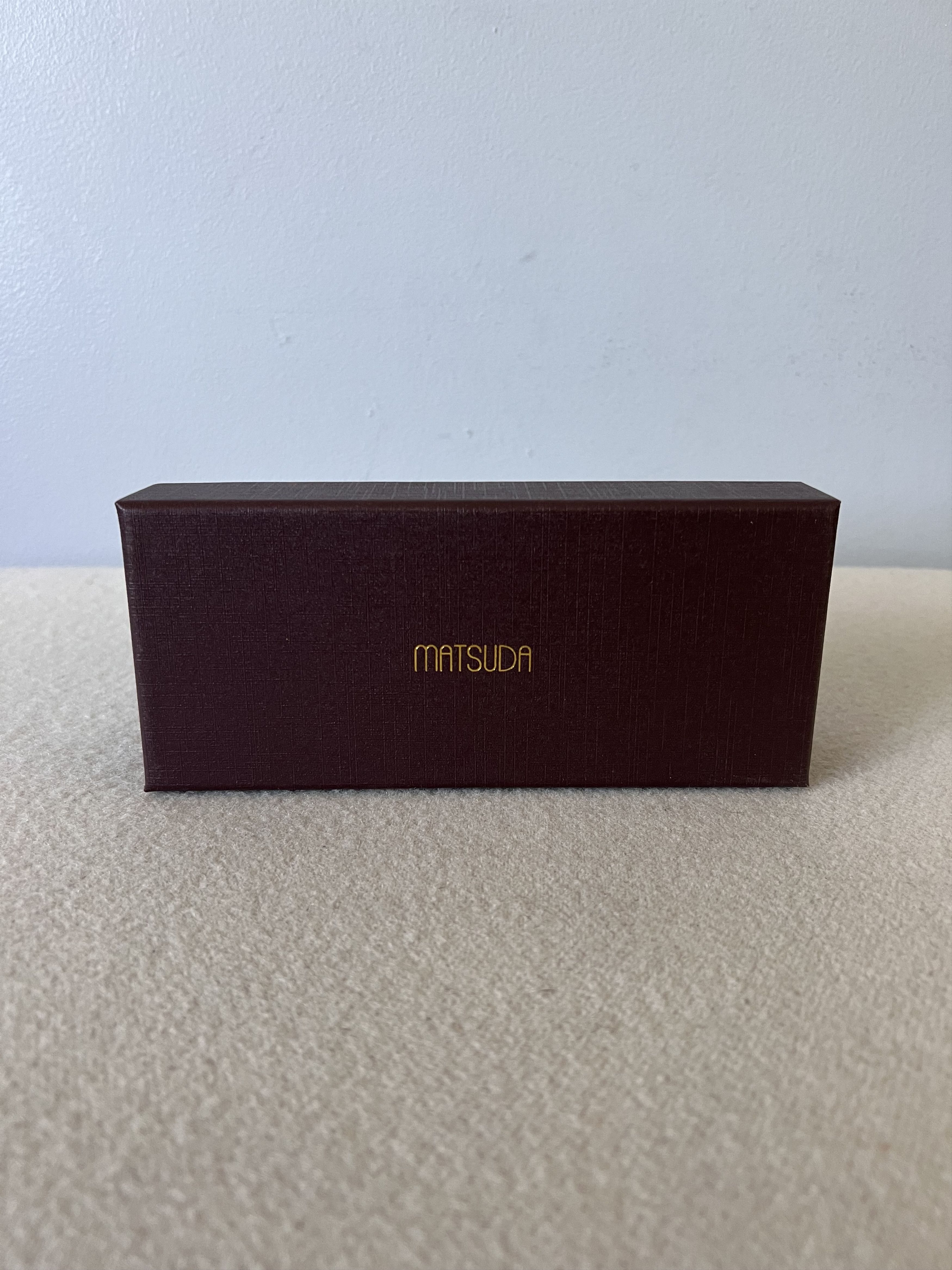 Matsuda Matsuda M2035 Sqaure Sunglasses in Burgundy Size ONE SIZE - 7 Thumbnail