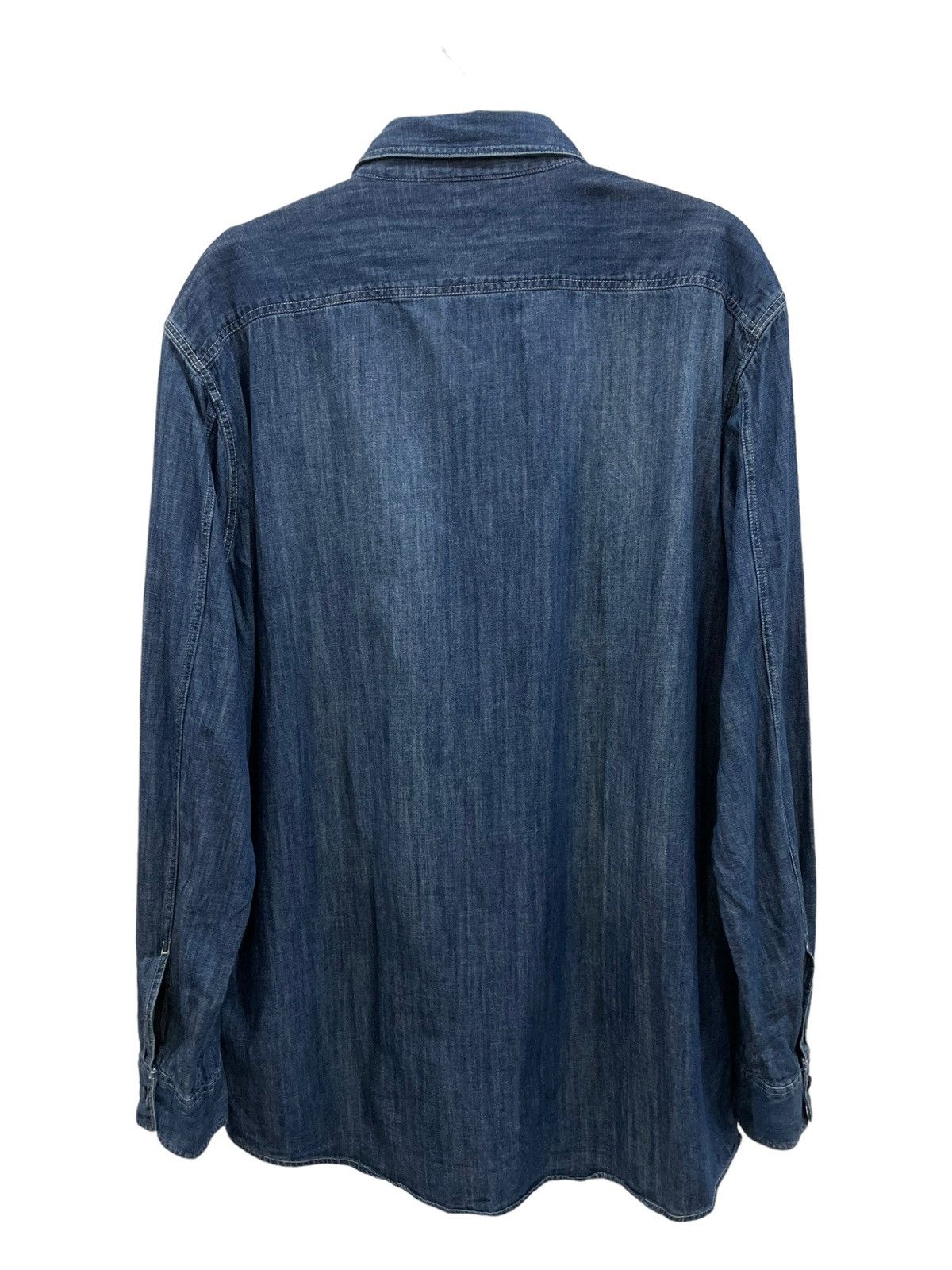 Japanese Brand × Jun Takahashi Vtg Y2k Uniqlo Faded Button Denim Jeans Flannel Size US XL / EU 56 / 4 - 2 Thumbnail
