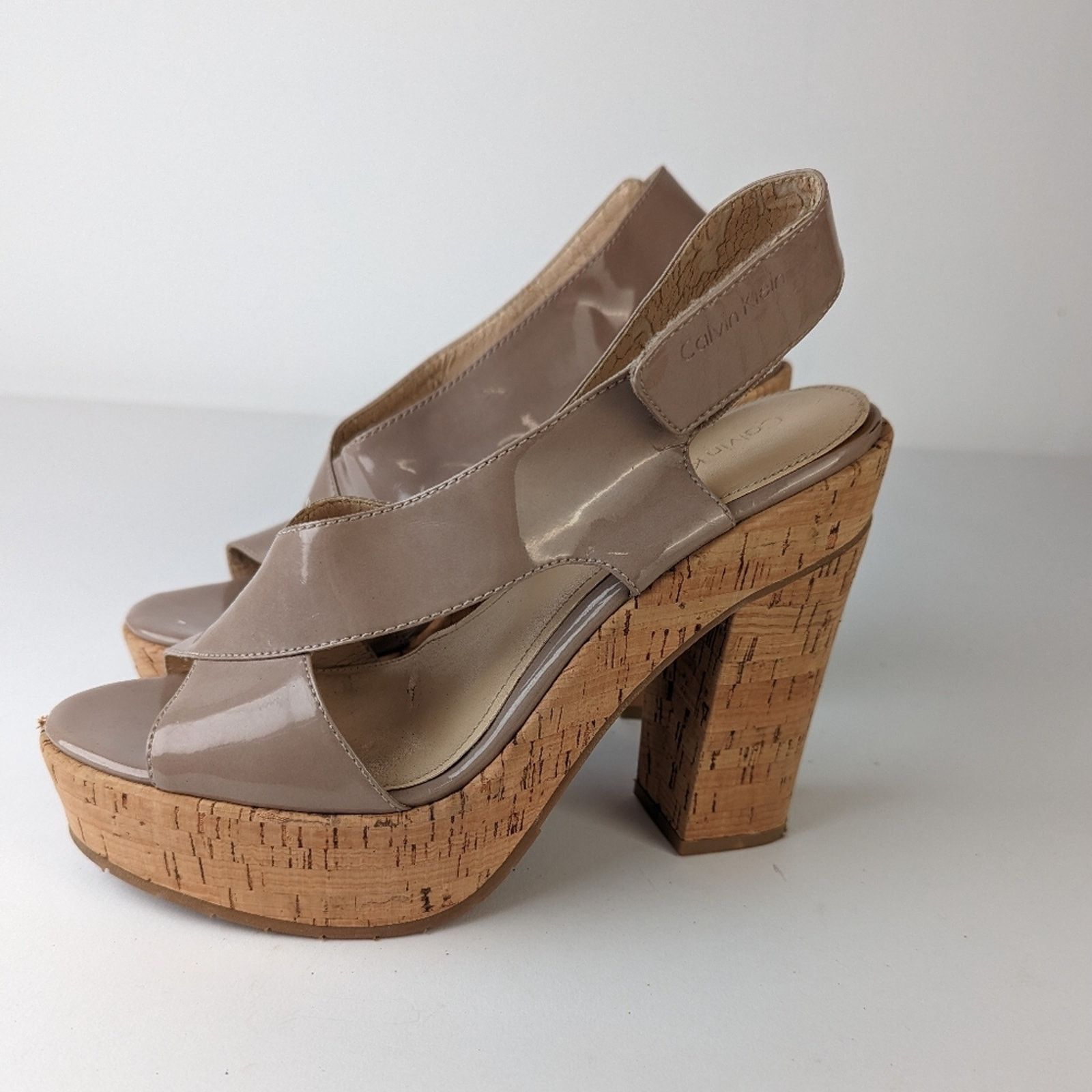 Calvin Klein Calvin Klein Platform Cork Heels -7.5/8 Size US 7.5 / IT 37.5 - 5 Thumbnail