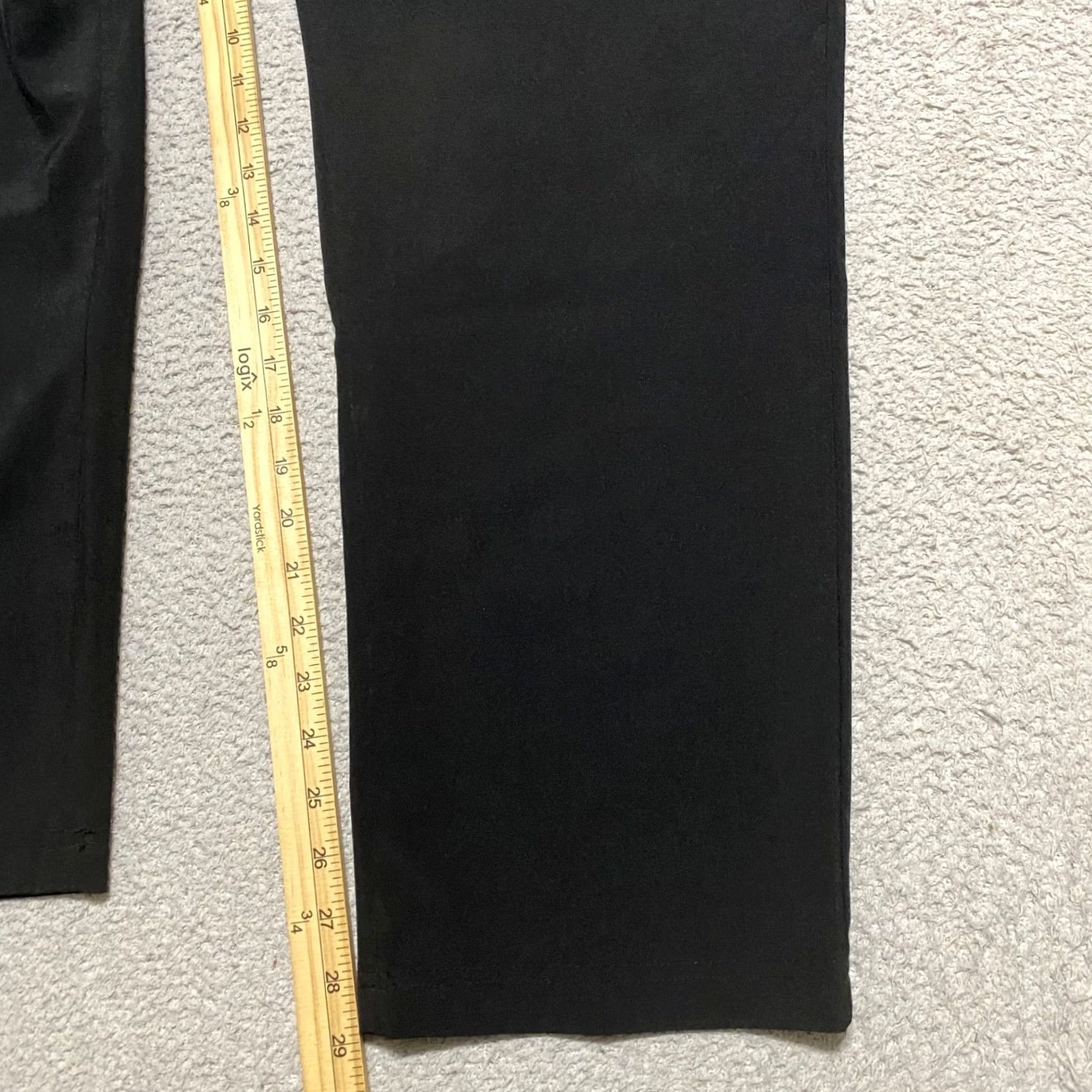 Izod IZOD Golf Pants Mens 40 Solid Black Straight Leg Chino Polyester Pants Mens Regular Black 40 Inches Front Flat Front Men's IZOD Pants Size US 40 / EU 56 - 6 Thumbnail