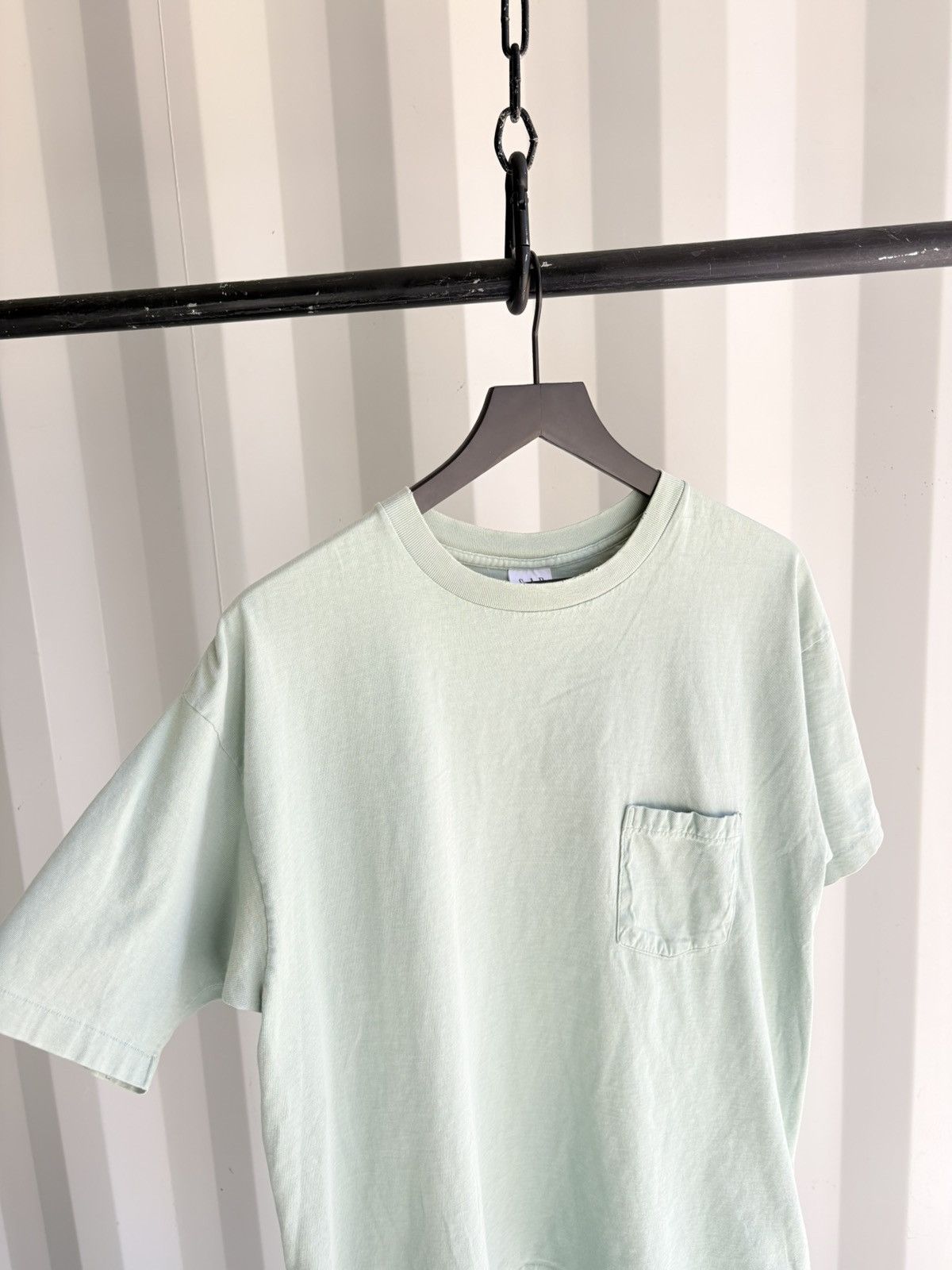 Vintage Thrashed Boxy Fit Pocket Faded Distressed Shirt ERD GRUNGE Size US XL / EU 56 / 4 - 2 Thumbnail