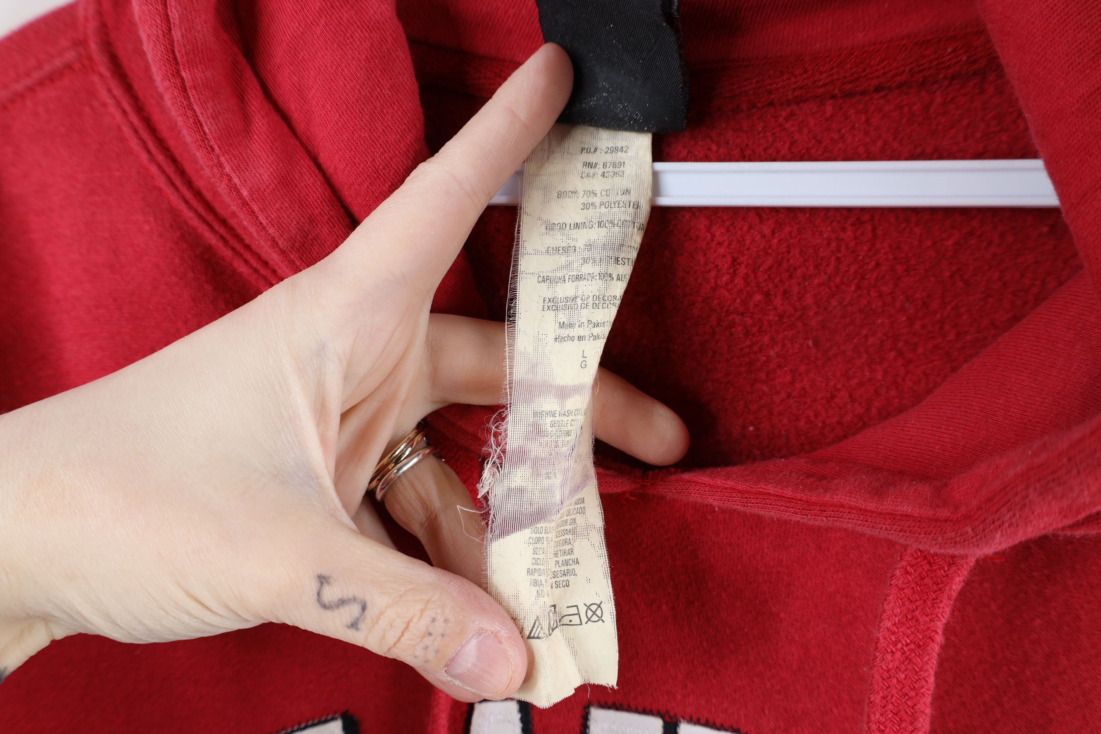 Vintage Vintage 90s Spell Out Oklahoma University Hoodie Sweatshirt Size US L / EU 52-54 / 3 - 10 Thumbnail